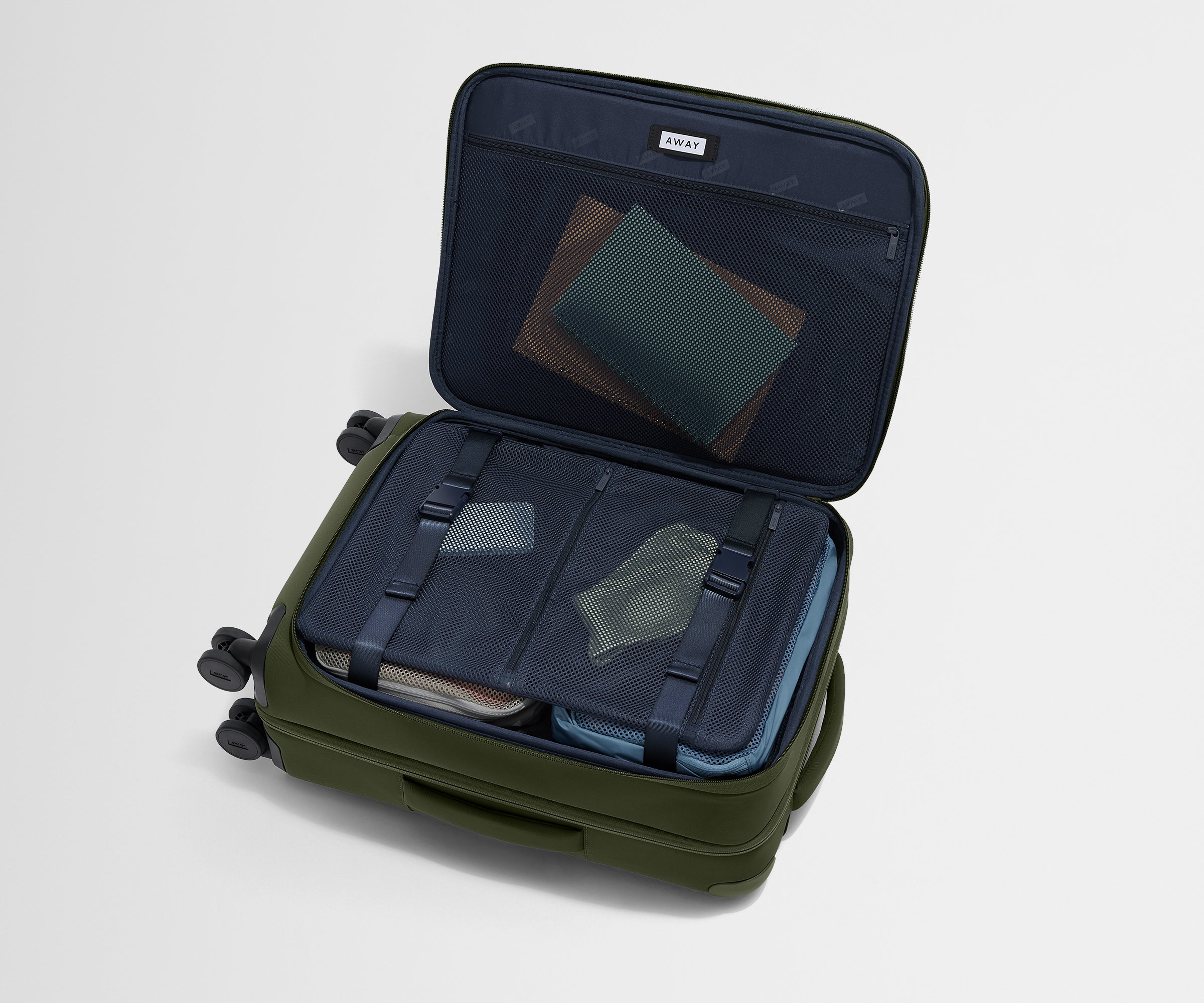 Olive Green Softside Bigger Carry On Luggage - Perfect for Air Travel, Weekend Getaways & Business Trips