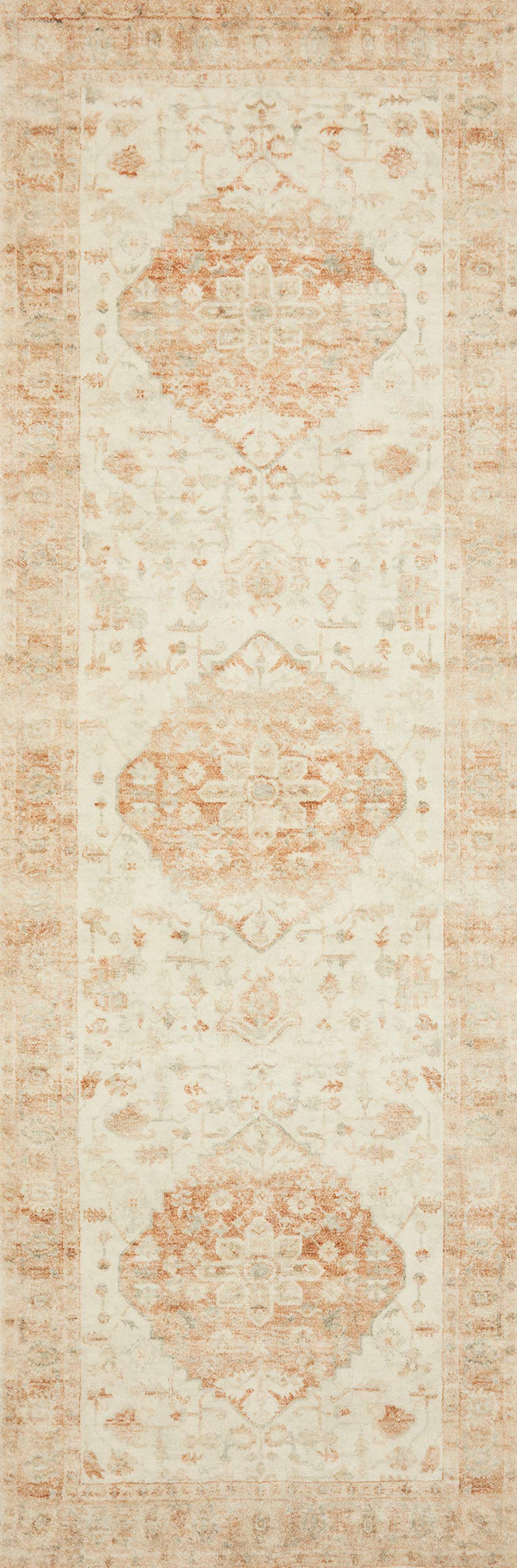 Loloi II Rosette Ivory/Terracotta 2'2