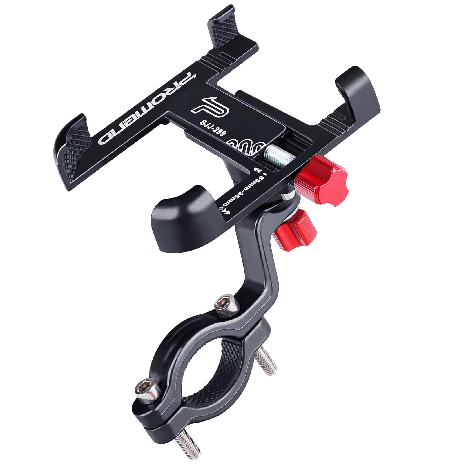 Premium Aluminum Bike Phone Mount - Universal Motorcycle & Bicycle Handlebar Phone Holder for iPhone 16 Pro Max/15/14/13/12 Mini & Samsung Galaxy - Perfect for Cycling, Commuting & Outdoor Adventures