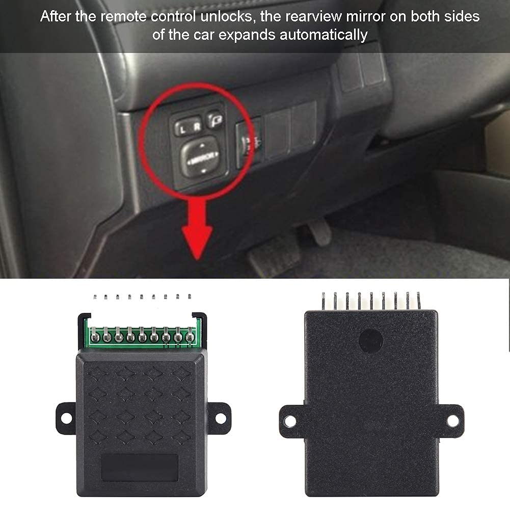 KIMISS Automatic Power Folding Mirror Control Unit with Wire Harness - NQ-RMF01A | Compatible with Various Car Models | Perfect for Easy Parking & Tight Spaces