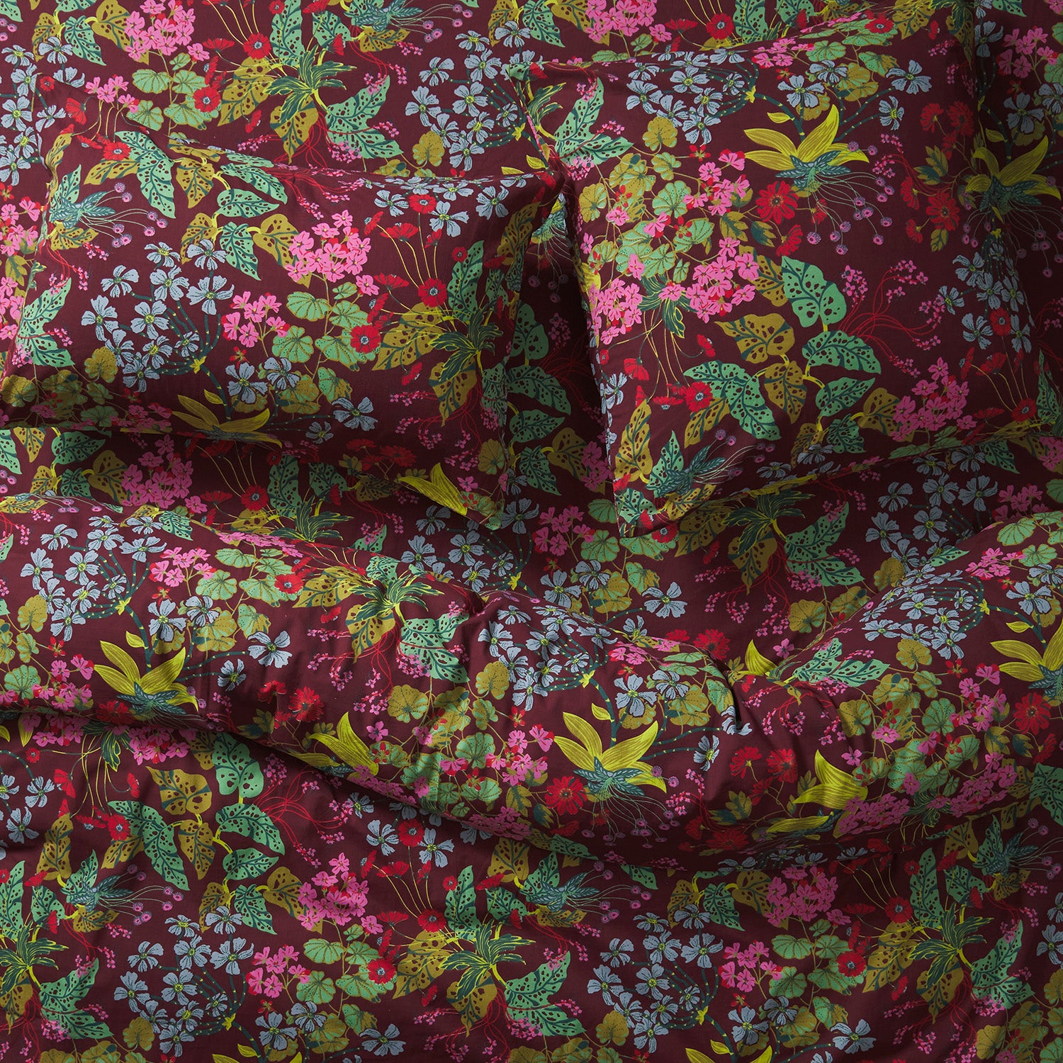 Genevieve 100% Cotton Pillowcase Set - Soft & Breathable Bedding - Mahogany Color - Perfect for Home, Hotel, and Travel Use