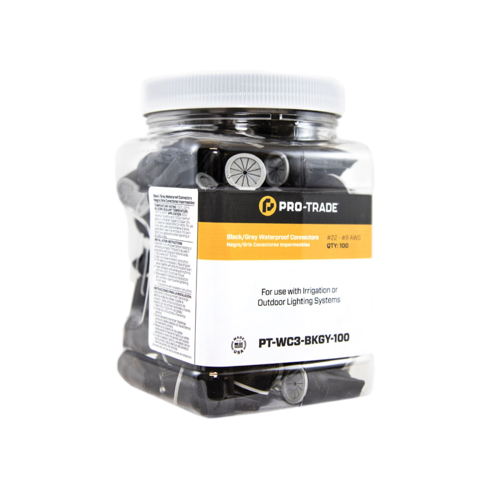 Professional Black & Gray Wire Connectors - Secure Electrical Connections for DIY, Automotive & Home Wiring Projects