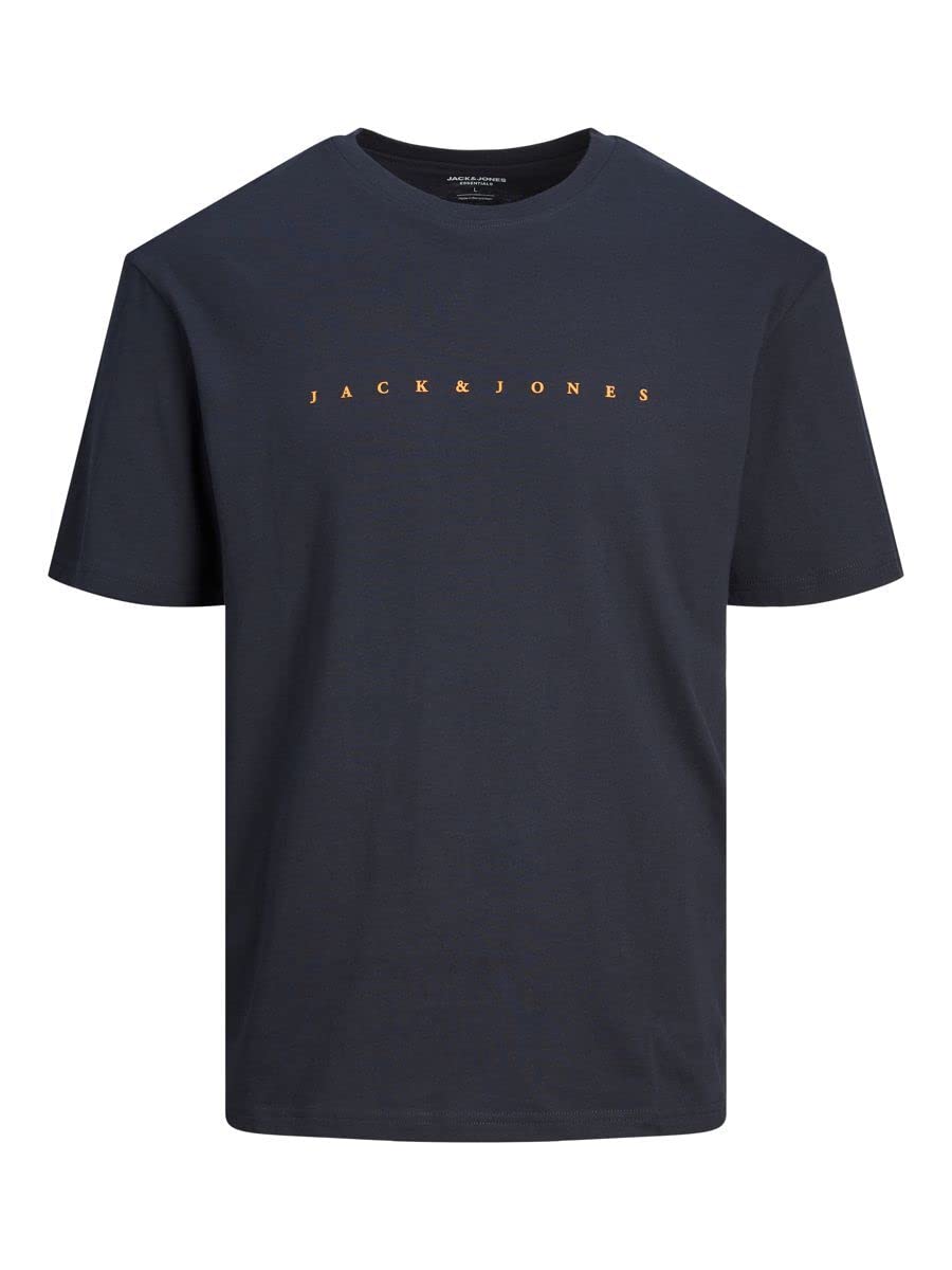 JACK & JONES Men's JJESTAR JJ TEE SS NOOS Cotton T-Shirt - Casual Short Sleeve Crew Neck Top for Everyday Wear, Street Style & Outfits
