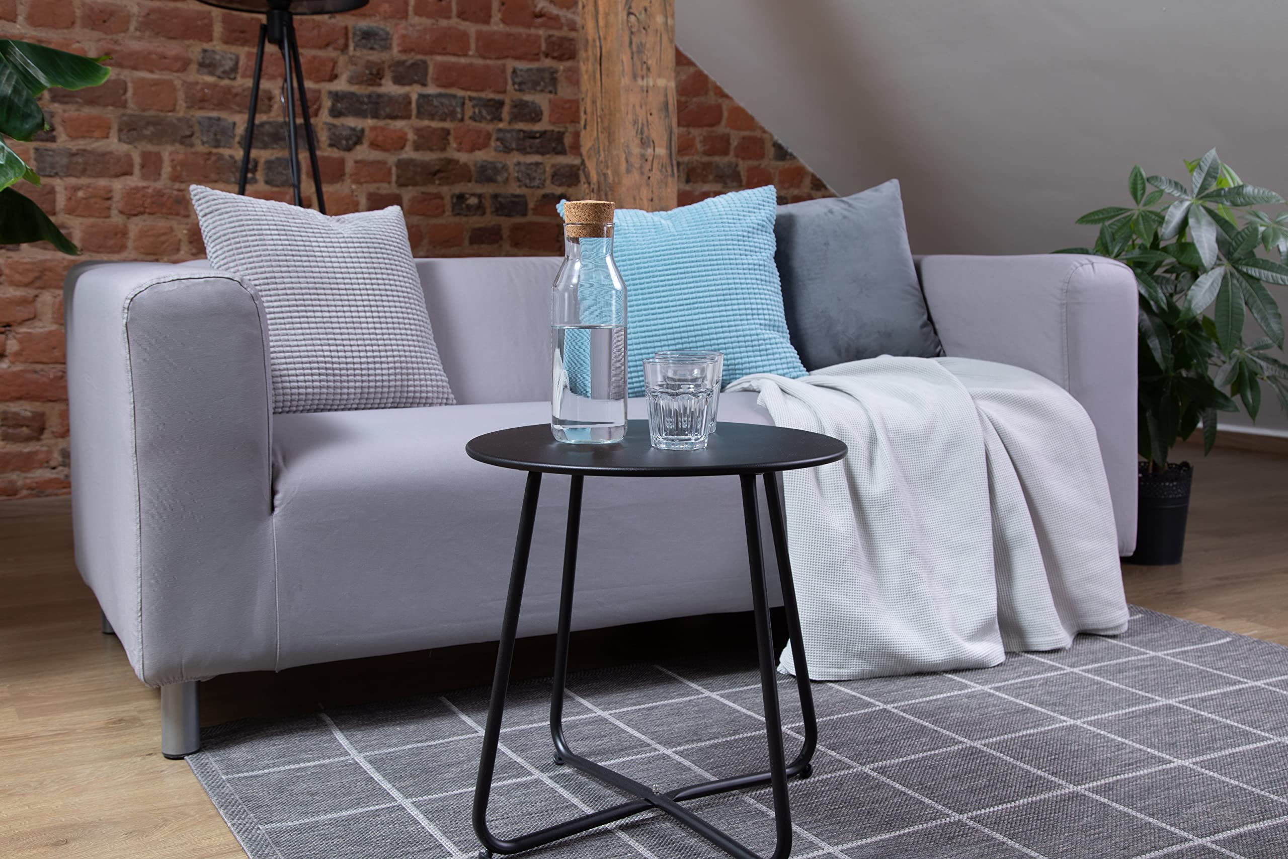 MASTERS OF COVERS Cotton Klippan Loveseat Slipcover for IKEA 2-Seater Sofa - Grey Cotton Replacement Cover | Perfect for Home Decor, Living Room Makeover & Furniture Protection