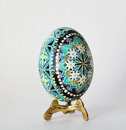 Hand-Painted Ukrainian Easter Pysanky Eggs - Real Chicken Eggshell Batik Art Decorations for Easter Tree, Home Decor & Gift Giving