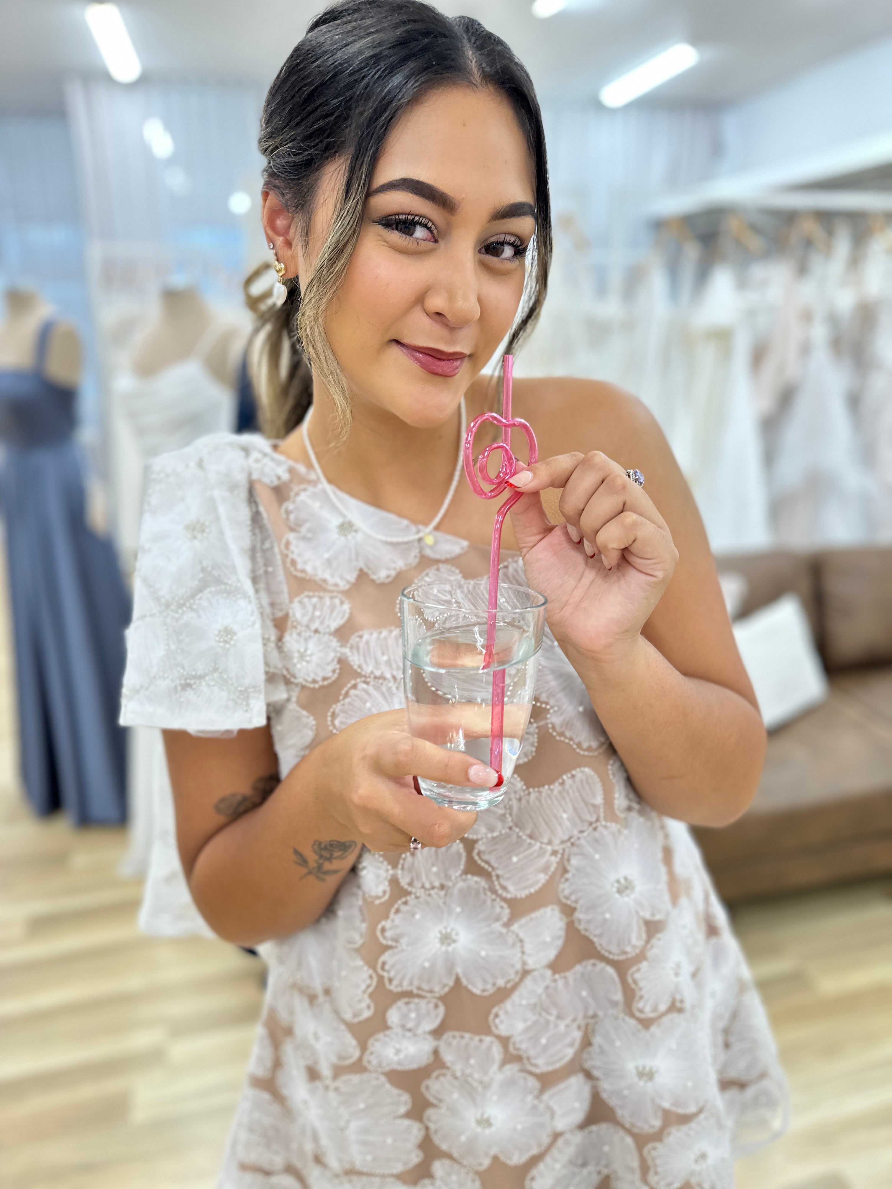 Heart-Shaped Straws - Fun & Reusable Drinking Straws for Smoothies, Cocktails & Bubble Tea | Perfect for Valentine's Day, Parties & Romantic Dates