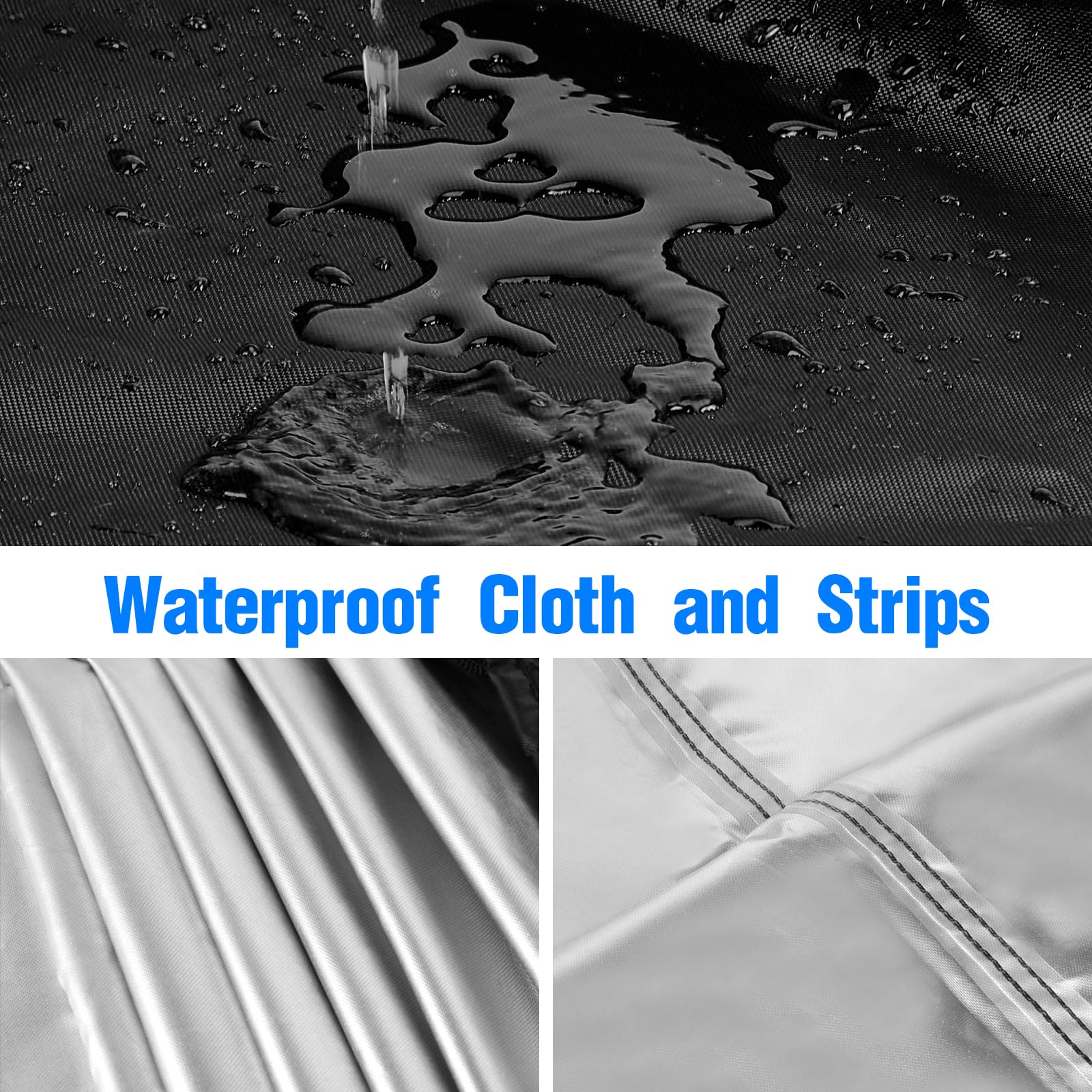 Waterproof Square Patio Heater Cover with Zipper - 87