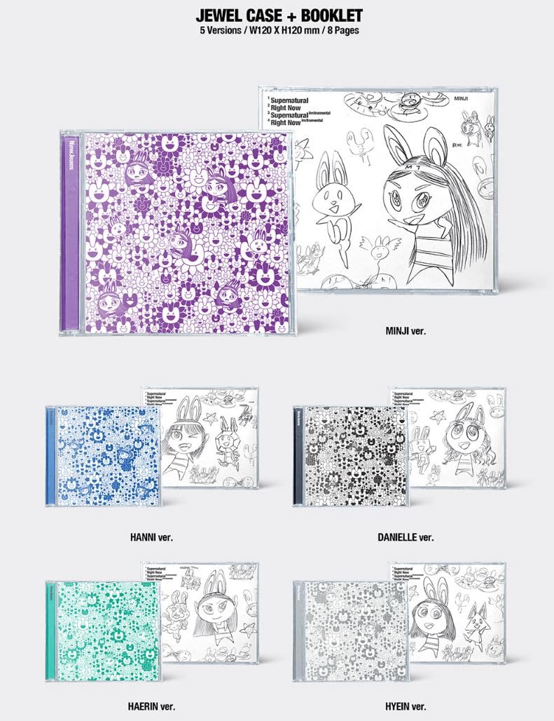 NewJeans SUPERNATURAL 1st Japanese Album CROSS BAG Version - Kpop Merchandise & Collectible (Random Ver) - Perfect for Kpop Fans, Album Collectors and Gift Giving