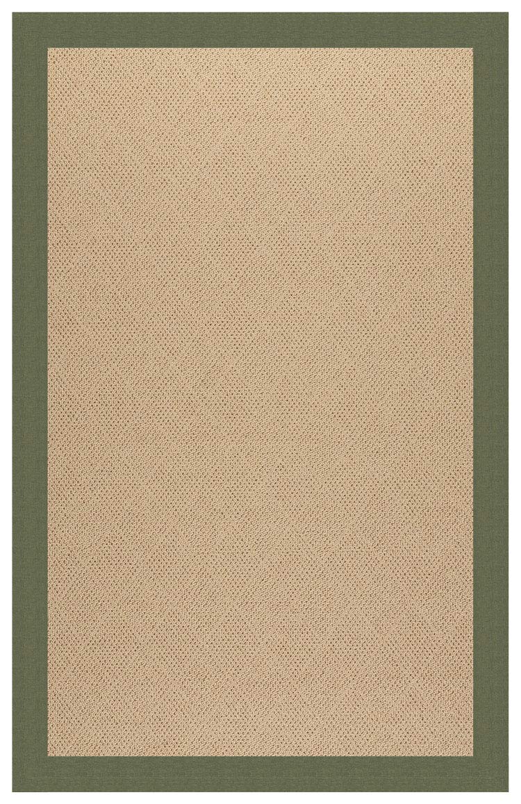 Capel Rugs Zoe-Cane Wicker Rectangle Machine Tufted Area Rug 5' x 8' Plant Green - Perfect for Living Room, Bedroom & Boho Home Decor