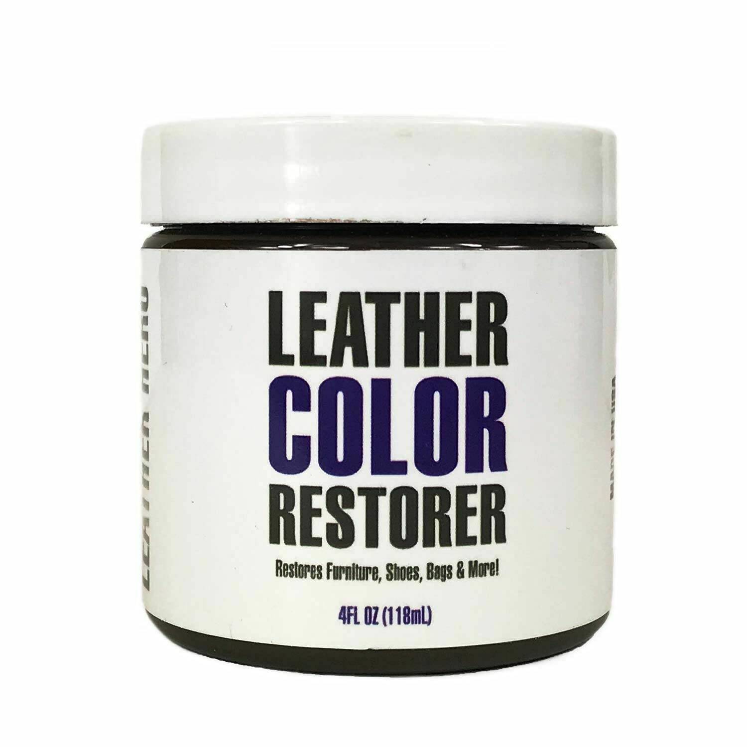 Leather Dye Repair Kit - 1PC Furniture & Shoe Color Restorer with Leather Hero Cream | Perfect for Couches, Car Seats, Bags & More