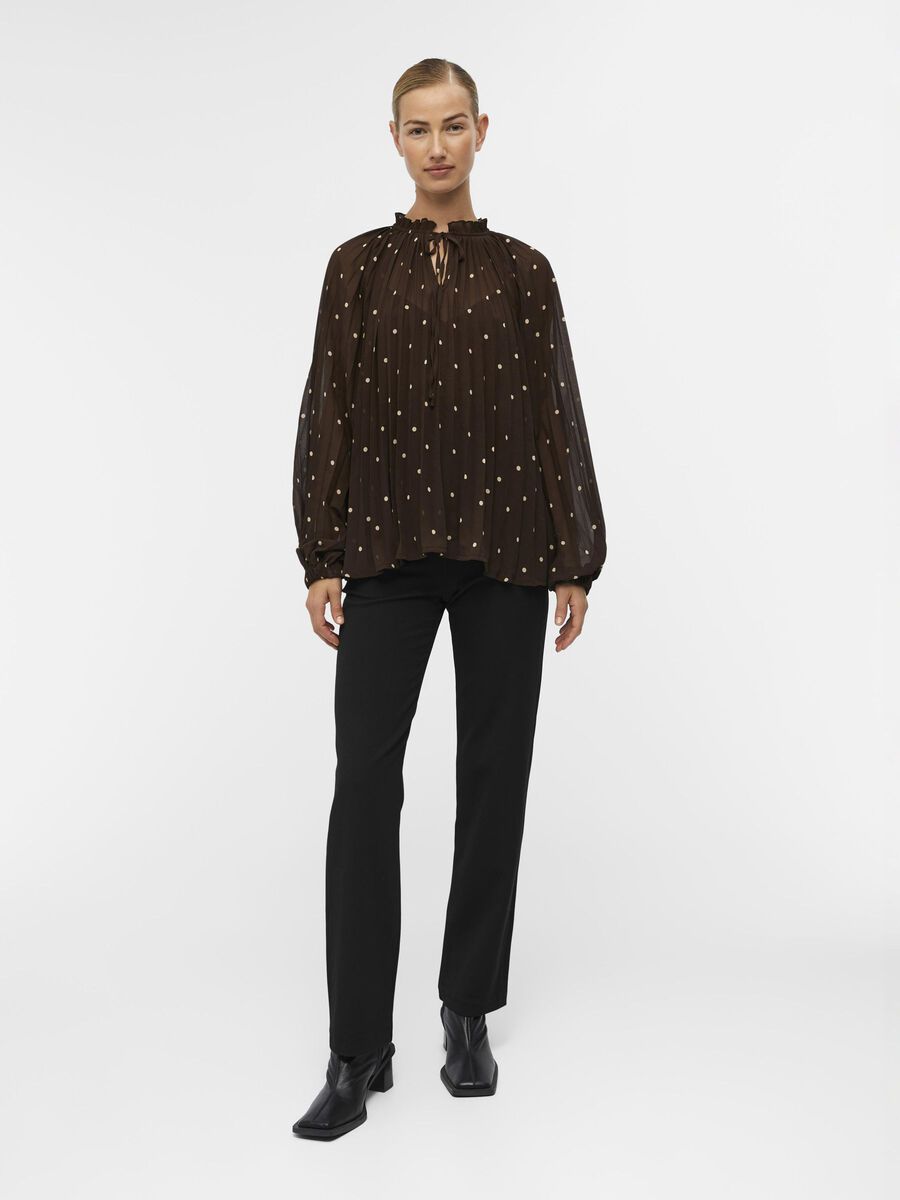 Brink Blouse in Java Color - Women's Stylish Casual Top for Work & Everyday Wear | Perfect for Office, Dates & Social Events