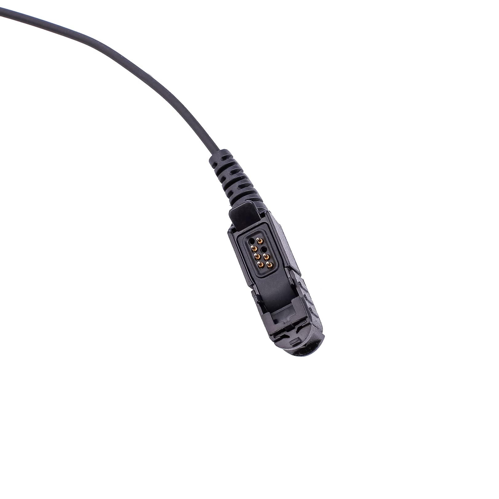 XPR 3500e XPR3300e Extendable Single-Wire Earpiece Headset with PTT Mic - Compatible with Motorola XPR3500 XPR3300 Two-Way Radios - Ideal for Security, Construction & Event Staff Communication