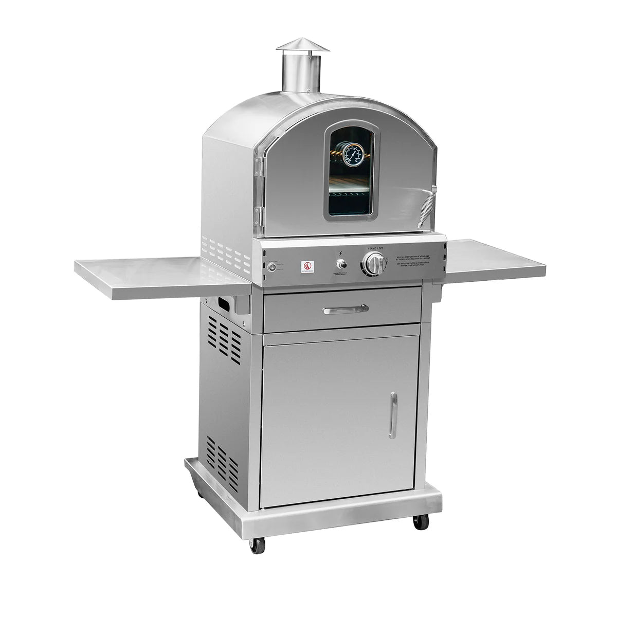 Summerset Grills Freestanding Outdoor Oven - Premium Stainless Steel Pizza & Bread Oven for Backyard, Patio, and Camping Use