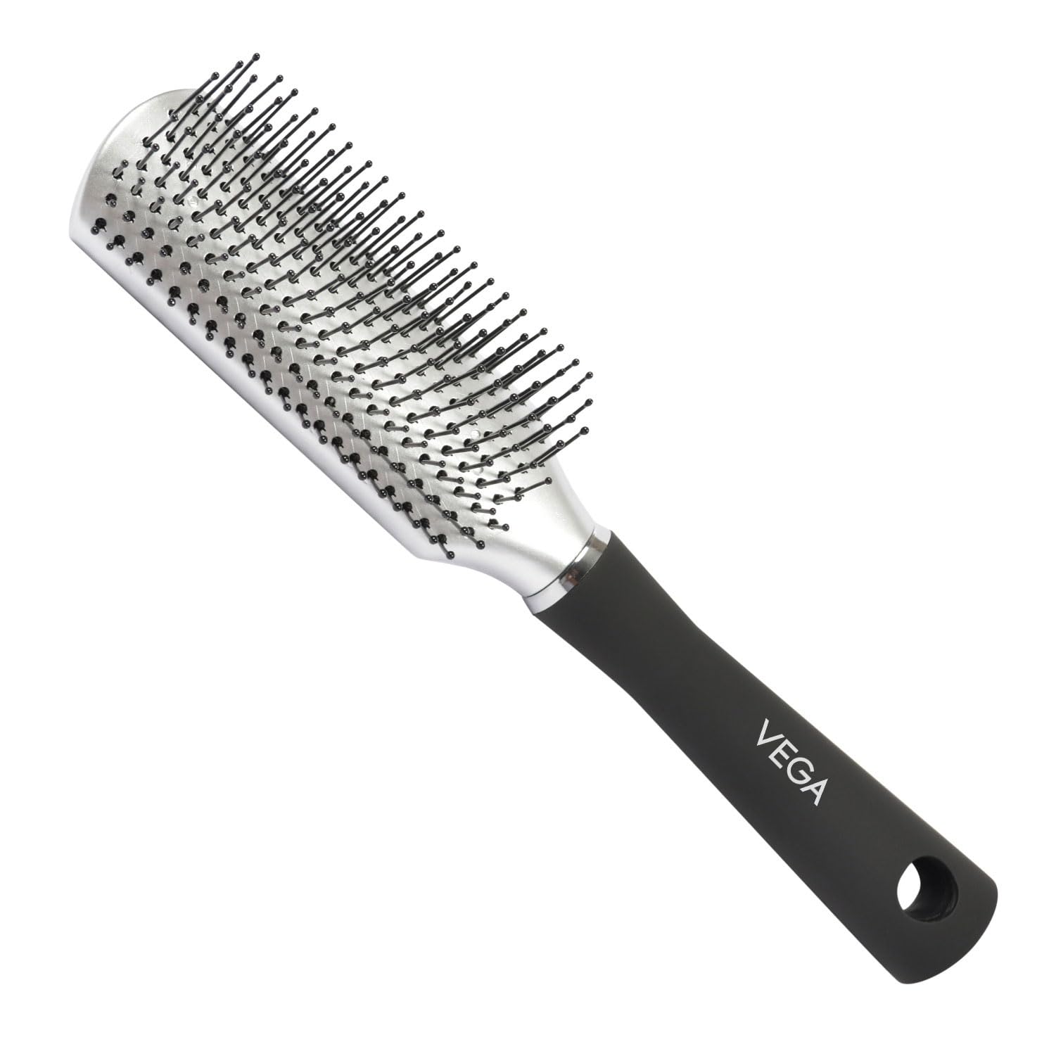 Vega Flat Hair Brush for Men & Women - India's No. 1 Hair Brush Brand (R10-FB) - Perfect for Smoothing, Detangling & Styling Hair at Home or Salon
