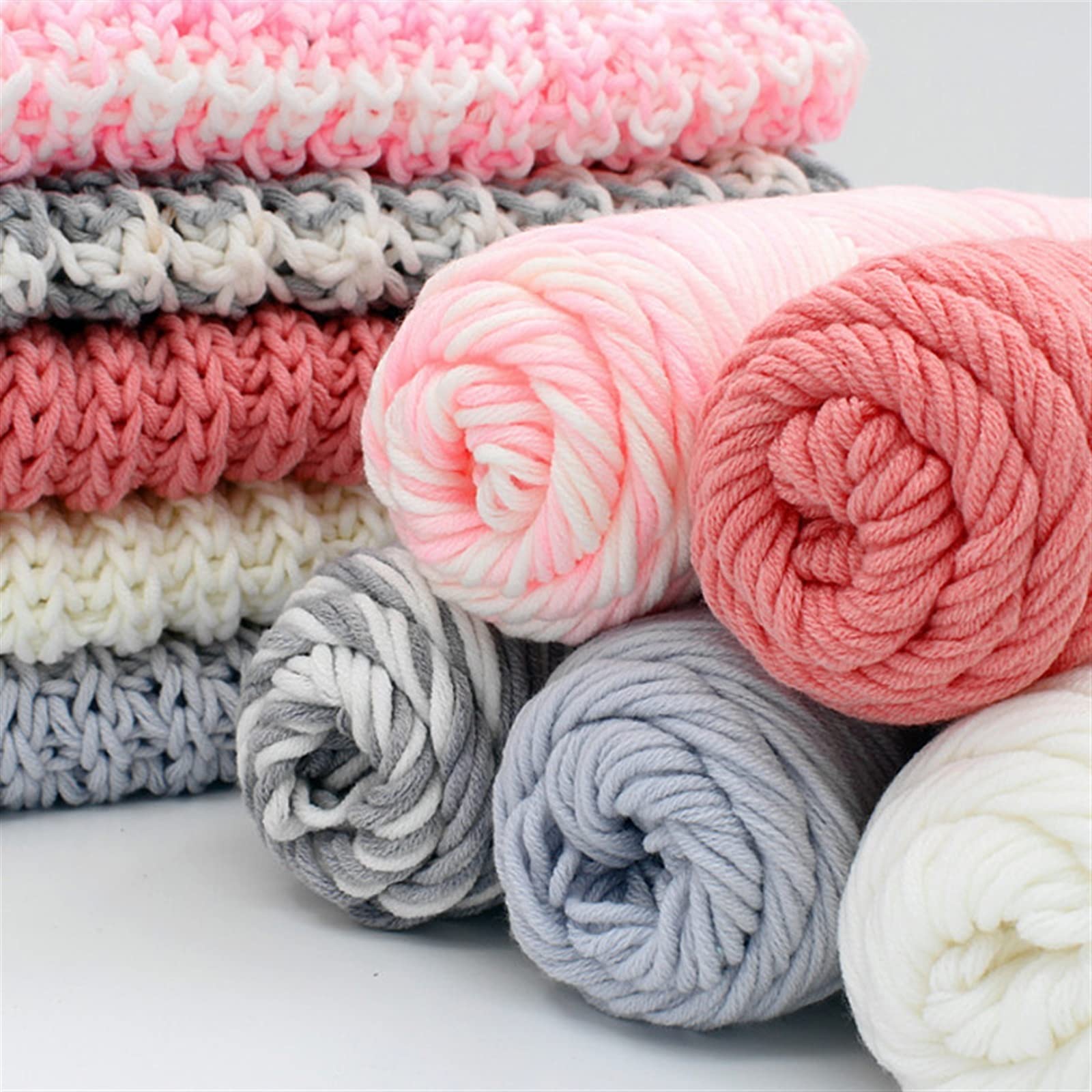 Chunky Wool Roving Yarn 100g - Soft & Warm Crochet Kit for Scarves, Hats, Knitting Projects - Perfect for DIY Home Crafts & Winter Accessories (Color: 03)