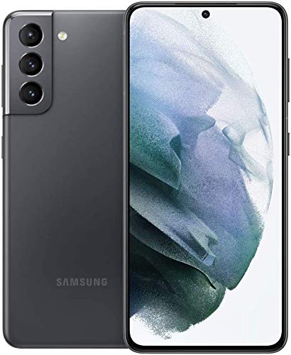 Samsung Galaxy S21 5G Unlocked Smartphone 128GB Dual SIM (G991B) - Phantom Gray | Global GSM Android Phone with US LTE Compatibility | Perfect for Travel, Business & Streaming