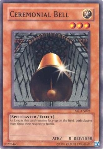 Yu-Gi-Oh! Ceremonial Bell Card (SRL-EN092) - Spell Ruler Unlimited Edition Common - Collectible Trading Card Game for Battles & Deck Building