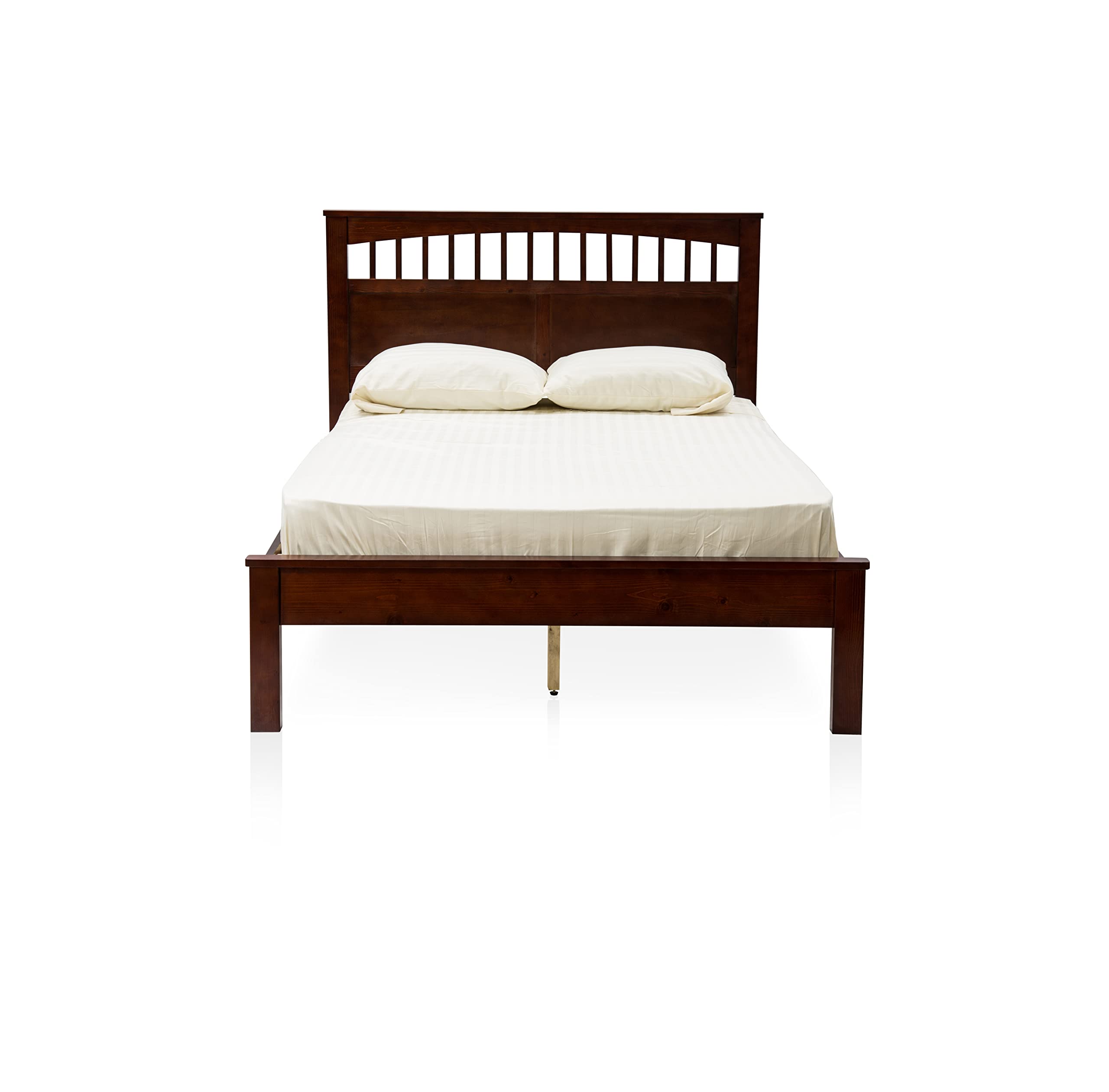 Furniture of America Ryder Casual Cherry Platform Bed, Twin Size - Modern Minimalist Bed Frame for Small Spaces, Kids & Guest Rooms