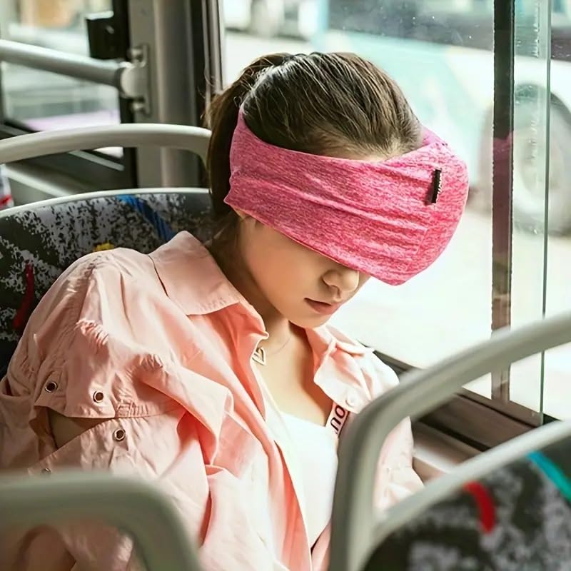 2-in-1 Travel Pillow with Eye Mask for Sleeping | Comfortable Neck Support Pillow for Airplane, Car & Train Travel | Perfect Travel Accessories for Long Flights & Road Trips - Grey | Ideal for Business Travelers & Vacationers