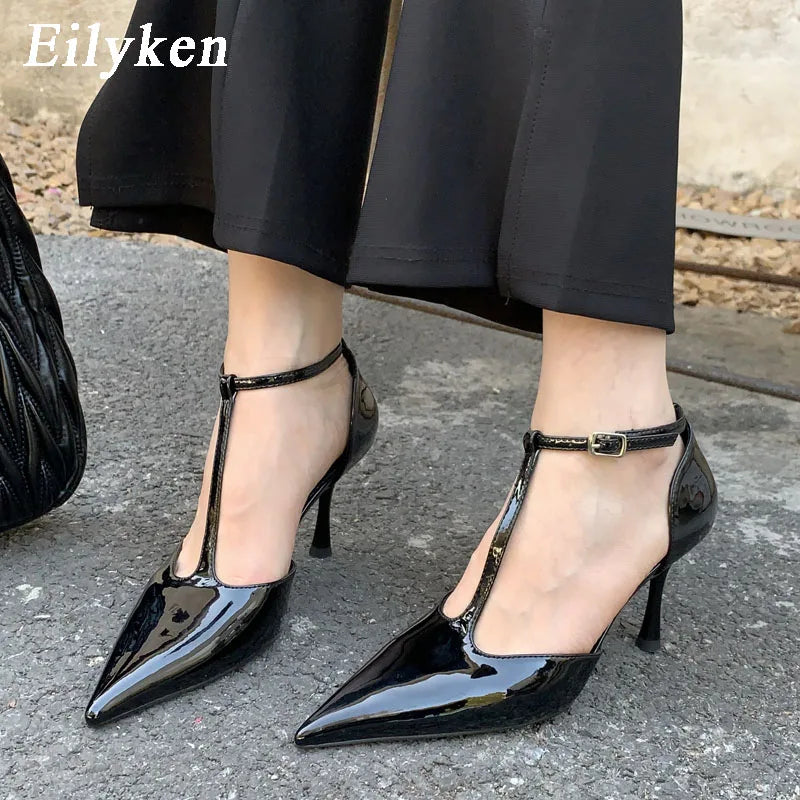 Eilyken Women's Fashion Pointed Toe Pumps - Elegant Hollow Out Sandals for Spring & Autumn | Comfortable Ladies Dress Shoes for Office, Party & Wedding Occasions
