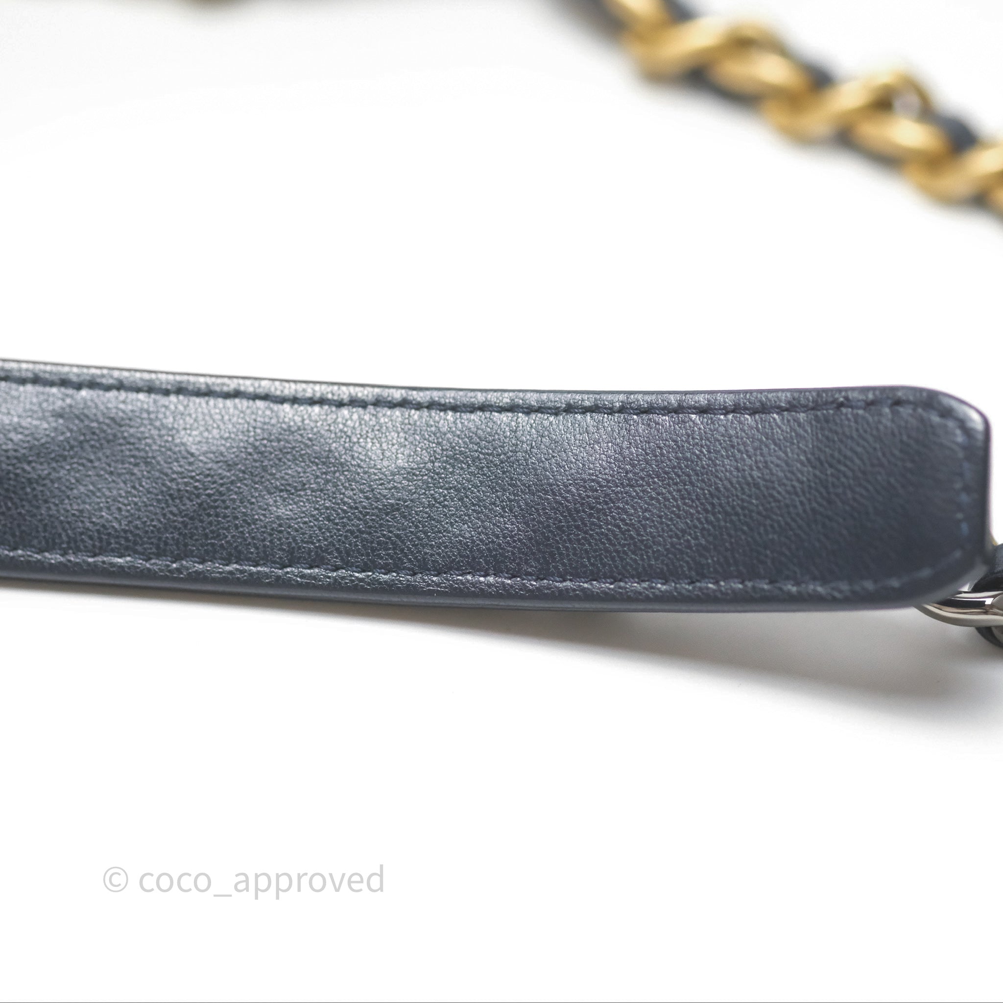 Chanel 19 Small Handbag in Navy Blue with Mixed Hardware - Luxury Crossbody Bag for Women, Perfect for Date Night & Evening Events