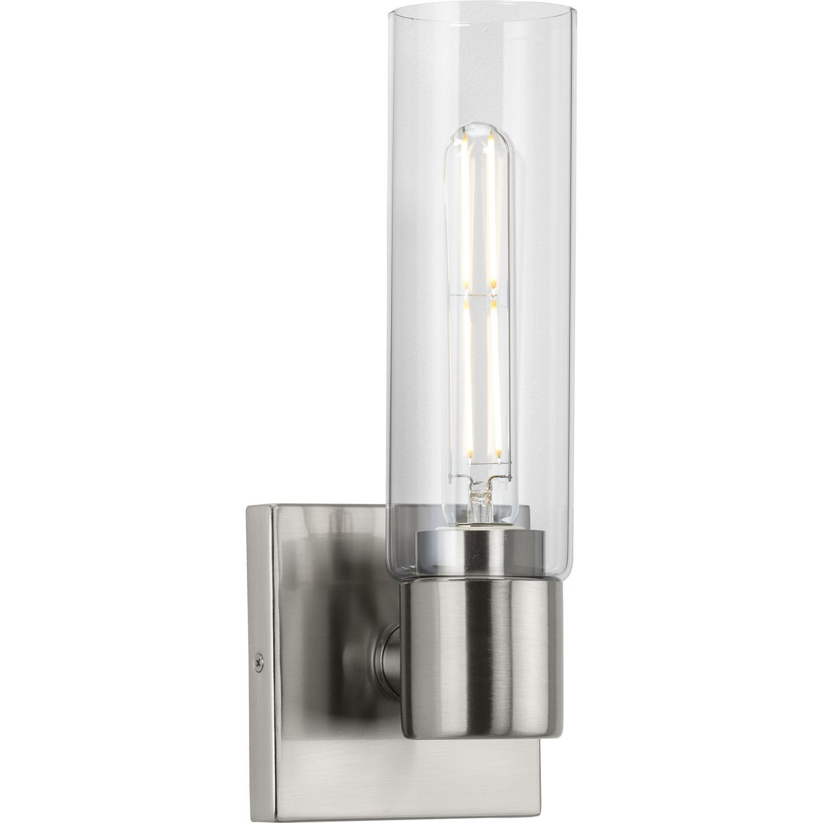 Clarion Collection Modern One Light Glass Bathroom Vanity Wall Sconce - Perfect for Bathroom, Powder Room, and Dressing Area Lighting