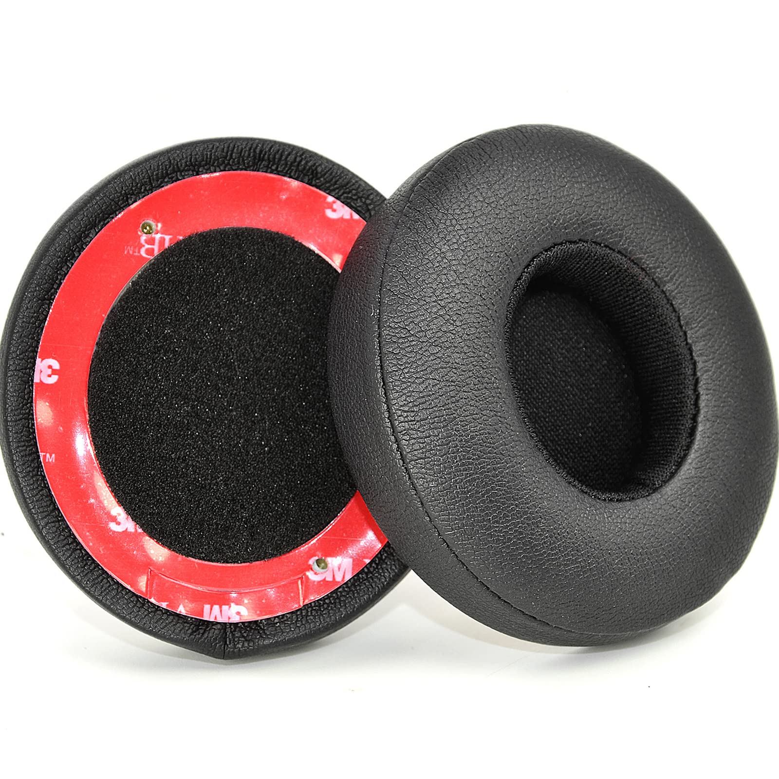 Premium Replacement Ear Pads for Beats Solo 2 & Solo 3 Wireless Headphones - Memory Foam Cushions with Soft Protein Leather (Black) - Comfort Upgrade for Workouts, Travel & Long Listening Sessions