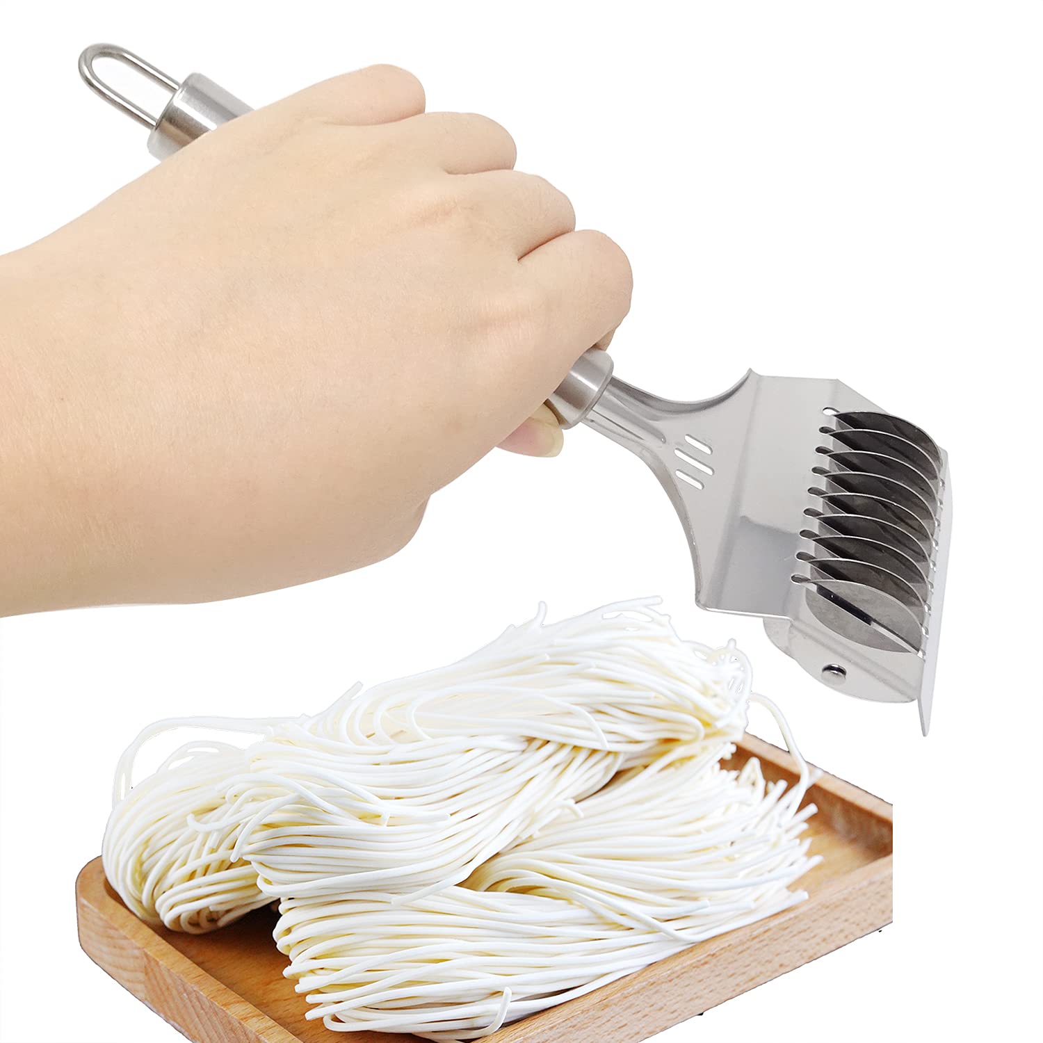 Honbay 1PCS Stainless Steel Pasta Cutter - 8.5
