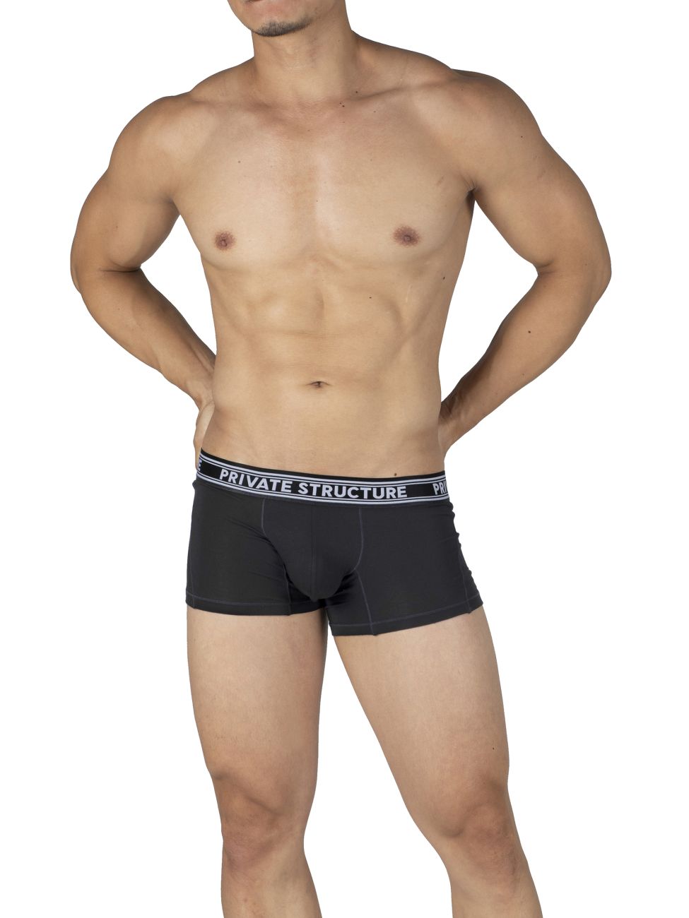 Private Structure Mid Waist Trunk - Comfortable Men's Underwear for Everyday Wear | Breathable Cotton Boxer Briefs | Perfect for Workout, Lounge & Sleep