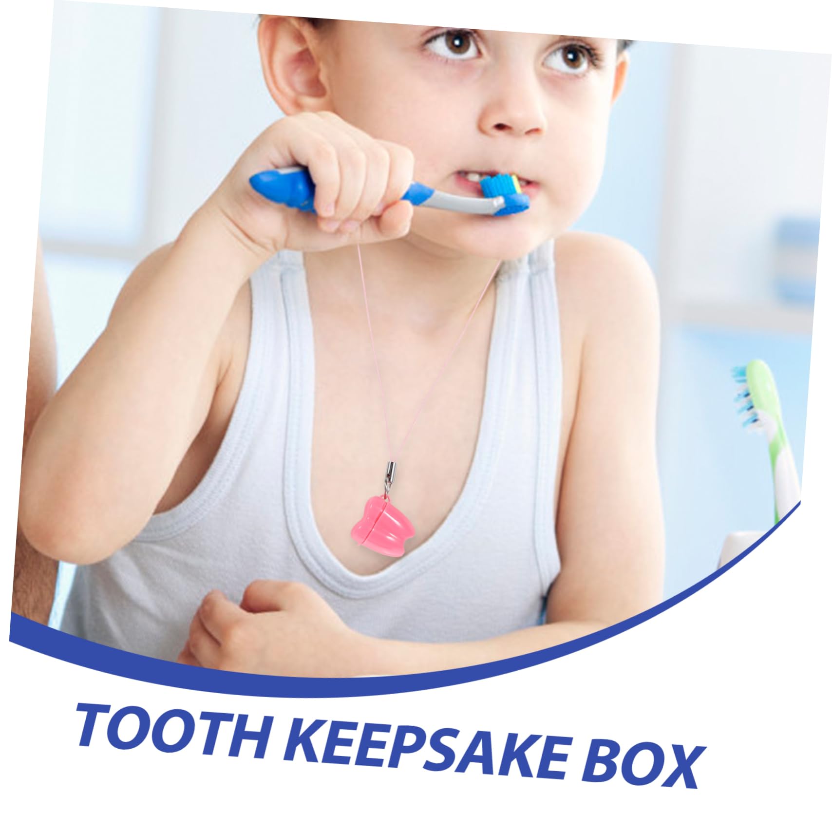 HEMOTON 30-Pack Dental Tooth Storage Box - Lost Teeth Saver, Tooth Holder & Necklace for Kids - BPA-Free PP Plastic - Perfect for Tooth Fairy Gifts, Baby Teeth Keepsake, and School Projects