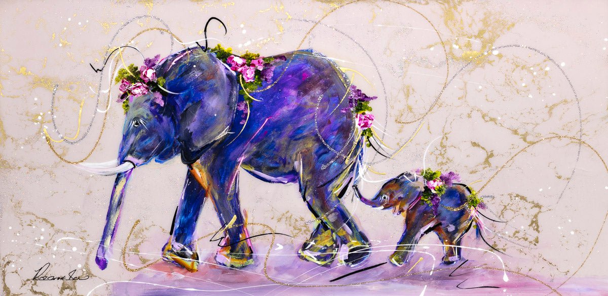Original 'A Mother's Guidance' Artwork - Handmade Wall Decor for Living Room, Bedroom & Nursery - Perfect Gift for Mother's Day, Housewarming & Baby Showers