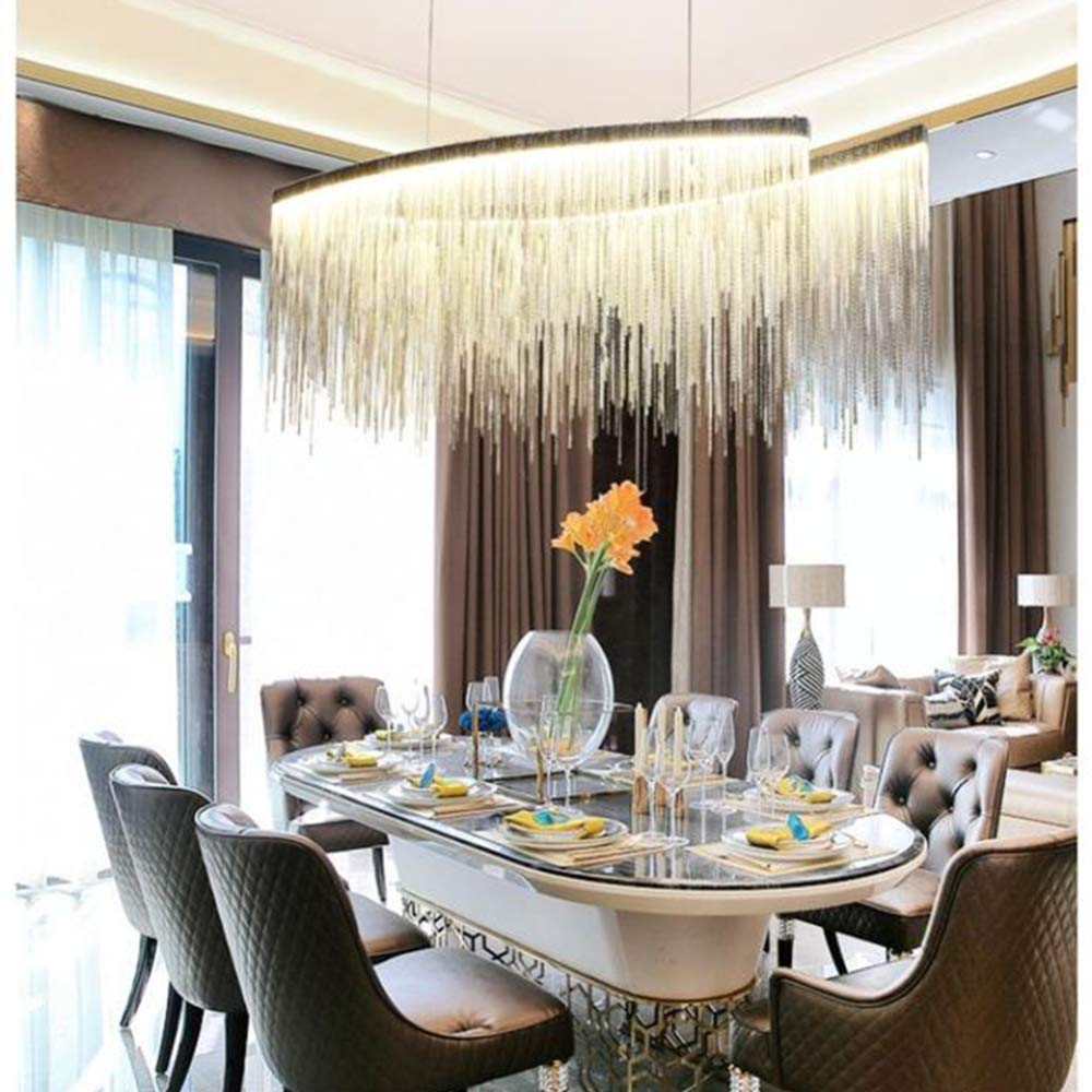 Modern Luxury Tassel Chandelier LED Pendant Light - 47