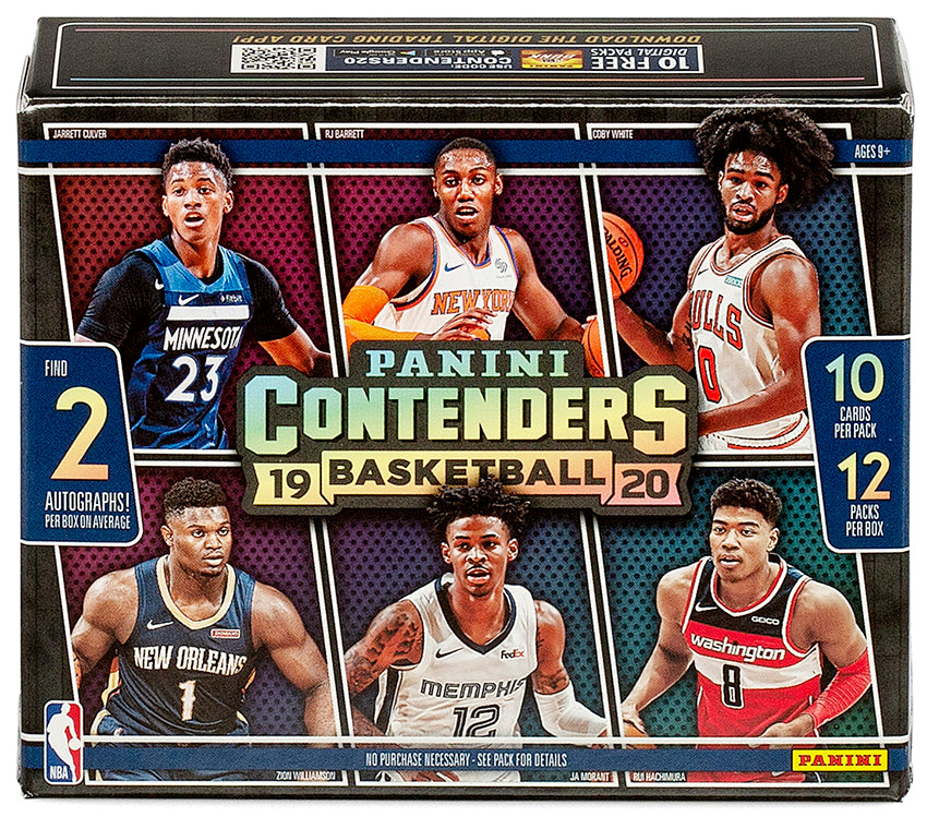2019 Panini Contenders Basketball Hobby Box - Exclusive Trading Cards for NBA Fans & Collectors - Perfect for Sports Memorabilia Collections & Fantasy Basketball Enthusiasts