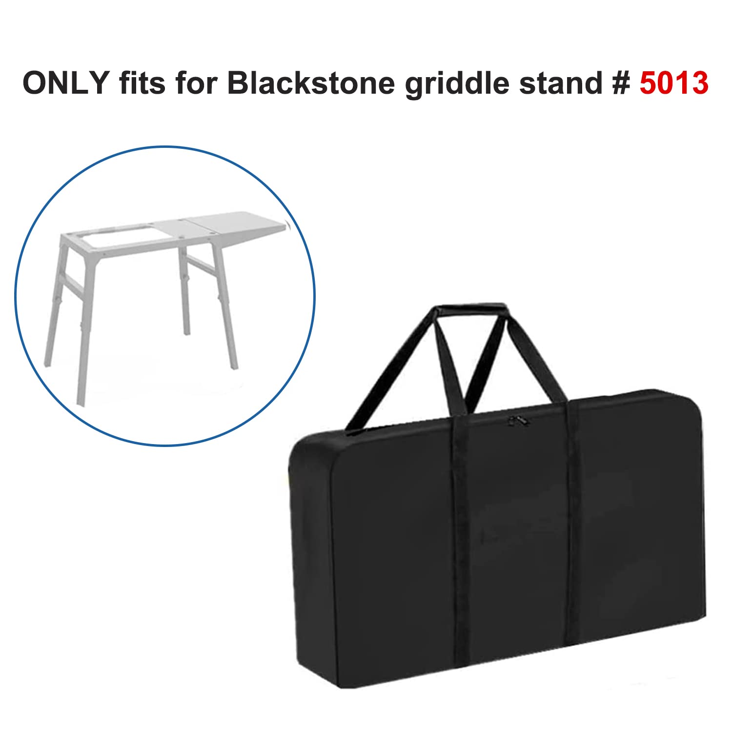 Heavy Duty Blackstone Griddle Stand 5013 Carry Bag - Fade & UV Resistant, Durable Portable Storage Case for Outdoor Cooking, Camping & Tailgating