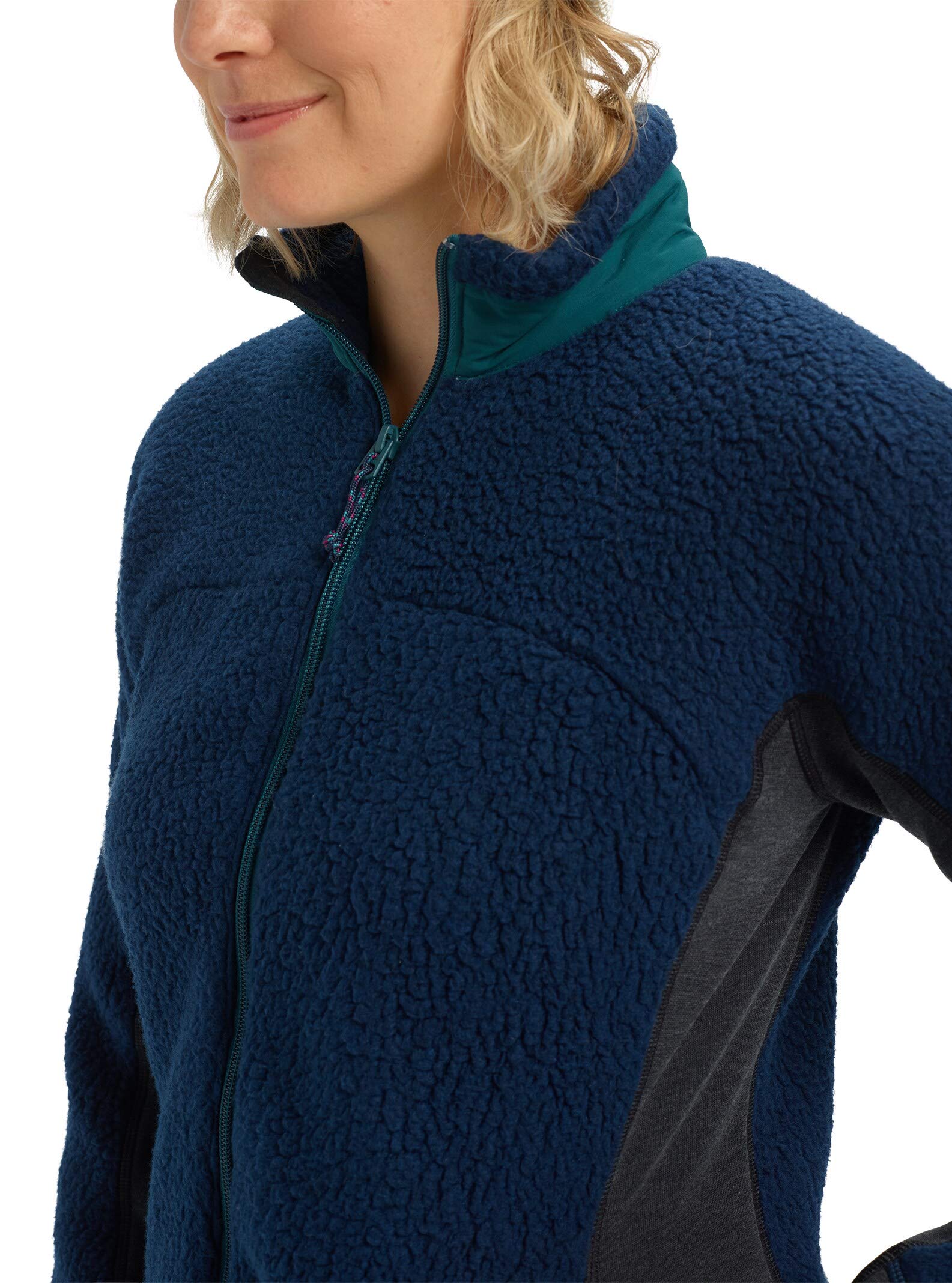 Burton Women's Minturn Full-Zip Fleece Jacket - Warm & Cozy Winter Outerwear for Skiing, Hiking & Outdoor Activities