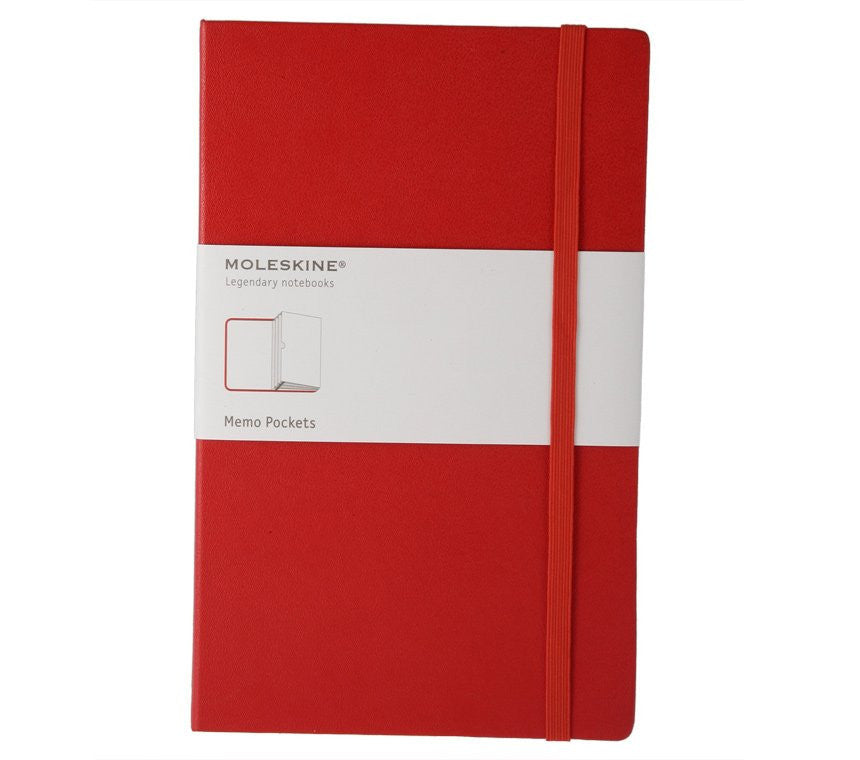 Premium Moleskine Large Hard Cover Notebook with Organizing Memo Pockets - Perfect for Business Meetings, Travel Journaling & Creative Writing
