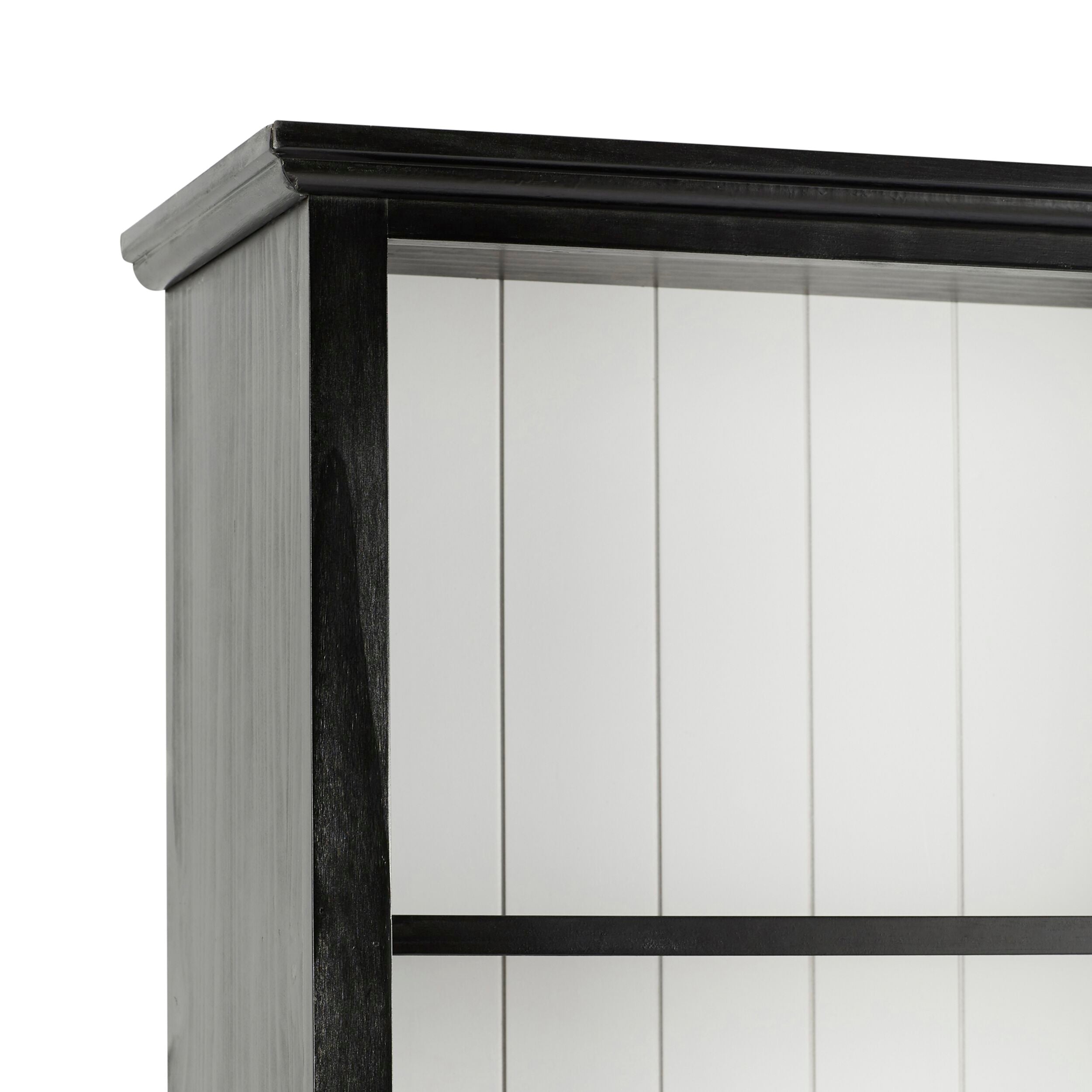 Armand Tall Bookcase 210 x 95cm Black - Modern Bookshelf for Living Room, Office & Bedroom Storage - Sturdy Wooden Shelving Unit with Adjustable Shelves