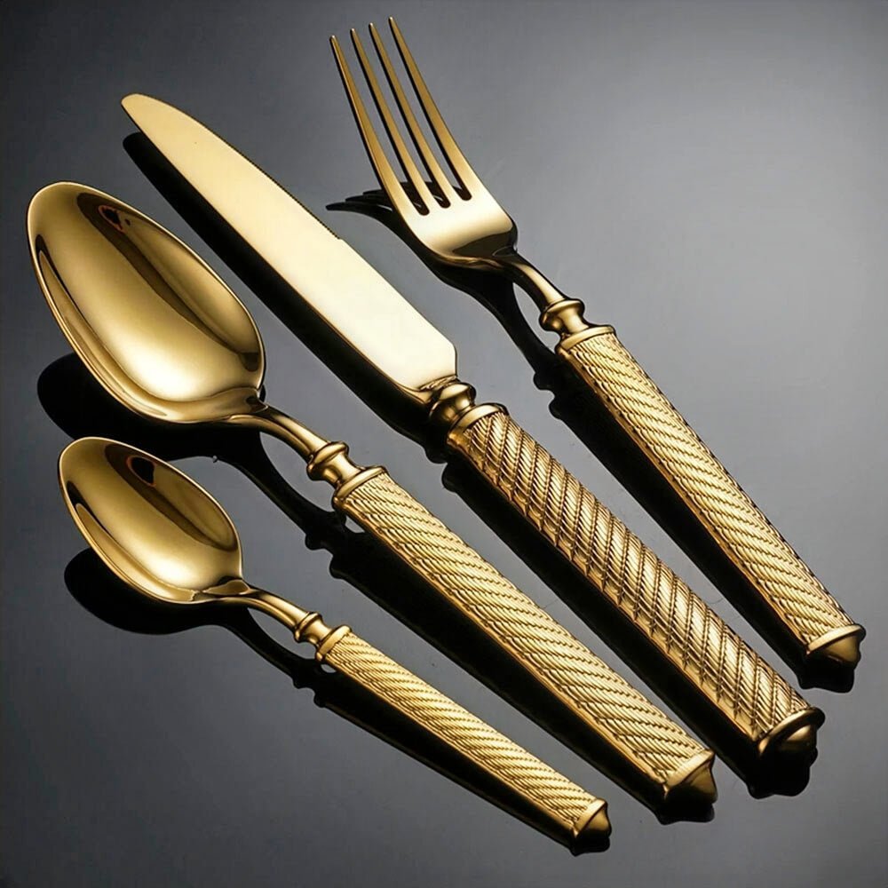 Majorelle 20-Piece Stainless Steel Flatware Set - Elegant Silverware for Dining, Kitchen & Entertaining - Perfect for Weddings, Dinner Parties & Everyday Use
