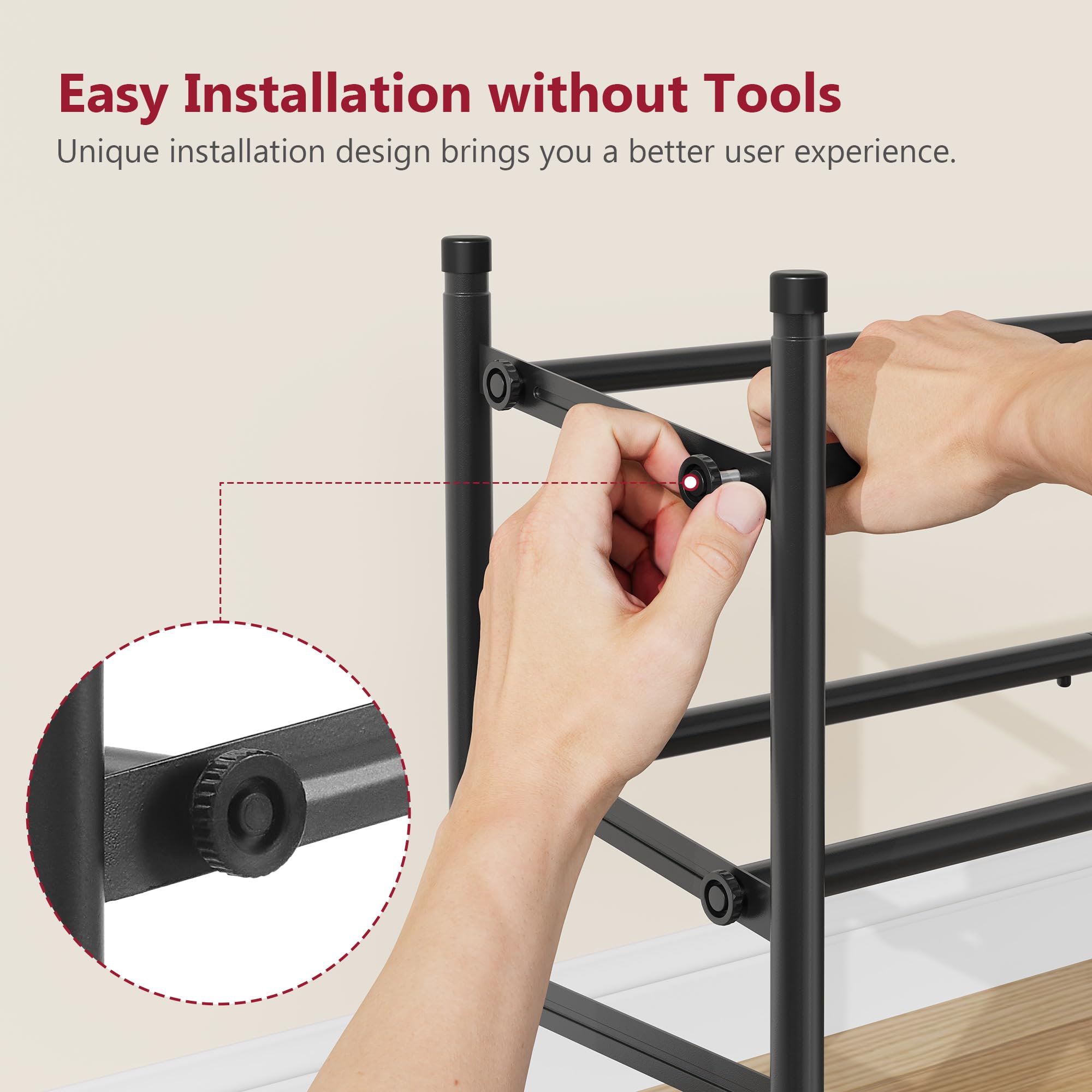 Tajsoon Expandable Shoe Rack 2 Tier - 28