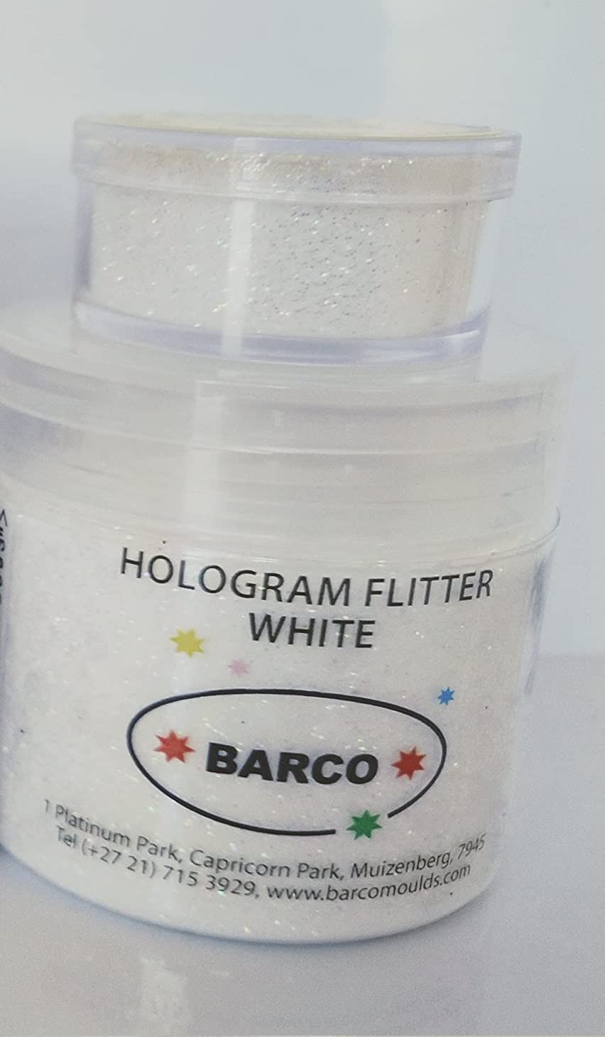 Premium Edible Hologram Glitter for Cakes, Cupcakes, Waffles - Food Grade Sparkle Dust (50g) - Perfect for Birthday Parties, Wedding Cakes & Dessert Decorations