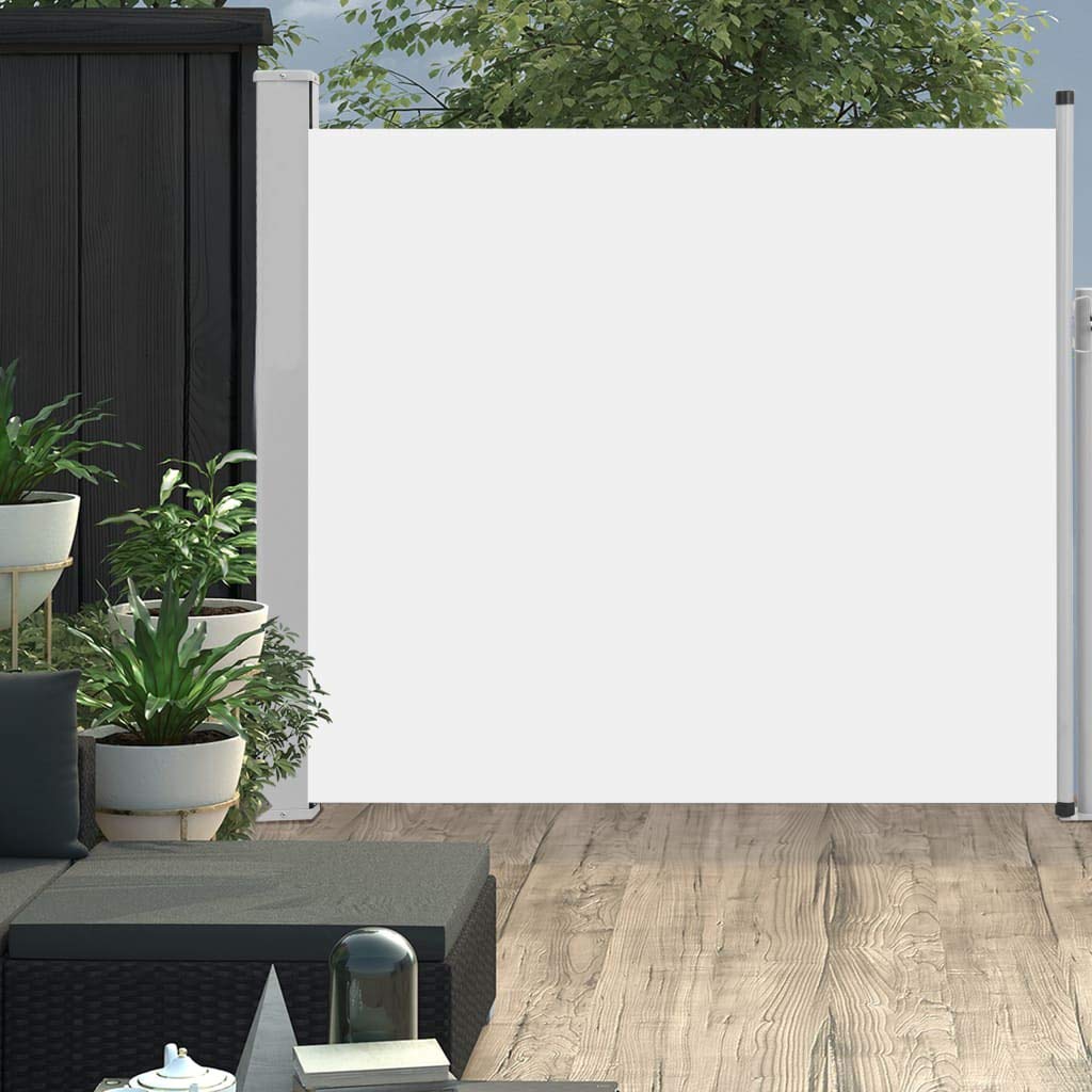INLIFE Retractable Patio Privacy Screen - 66.9x118.1 Inch Outdoor Sun Shade & Wind Barrier for Garden, Balcony, Backyard, Terrace - Perfect for Relaxation and Outdoor Entertaining