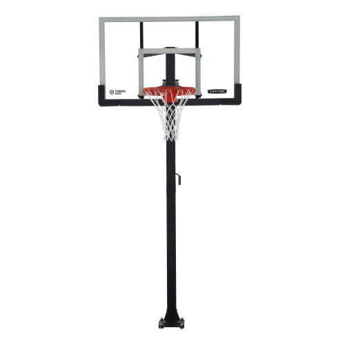 LIFETIME 54 Inch Tempered Glass In-Ground Basketball Hoop System - Durable Outdoor Basketball Goal for Driveway, Backyard & Court Play