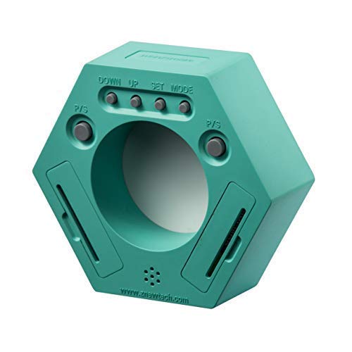 Digital Timer with Clock - 5/15/30/45/60 Minute Countdown Timer for Home, Office & Kitchen | Easy Time Management Tool (Cyan) | Perfect for Cooking, Studying, Workouts & Productivity