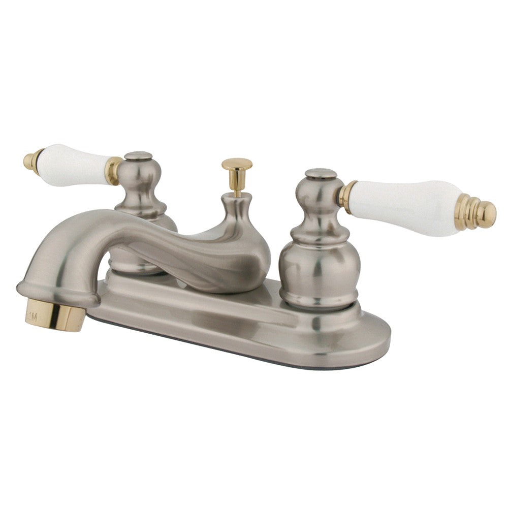 Kingston Brass KB604B 4-Inch Centerset Bathroom Faucet - Chrome Finish, Single Handle for Sink & Vanity, Perfect for Modern Bathroom Renovation