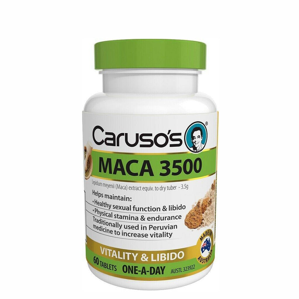 Caruso's Maca 3500mg Premium Organic Maca Root Powder - Energy, Stamina & Vitality Booster - Perfect for Smoothies, Baking & Natural Wellness