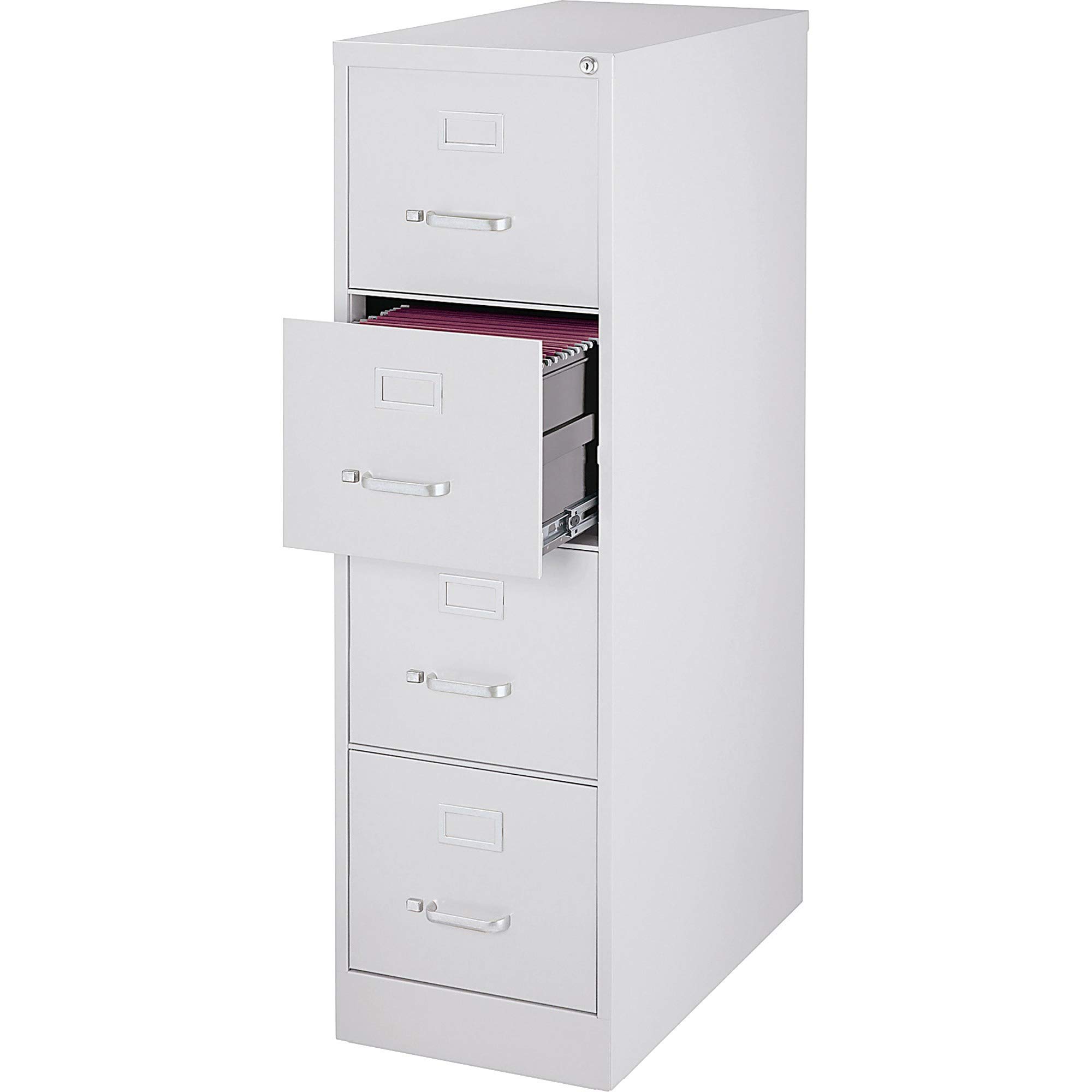 Lorell LLR88038 Vertical File Cabinet - 2-Drawer Letter Size Metal Filing Cabinet for Office & Home Organization, Document Storage Solution