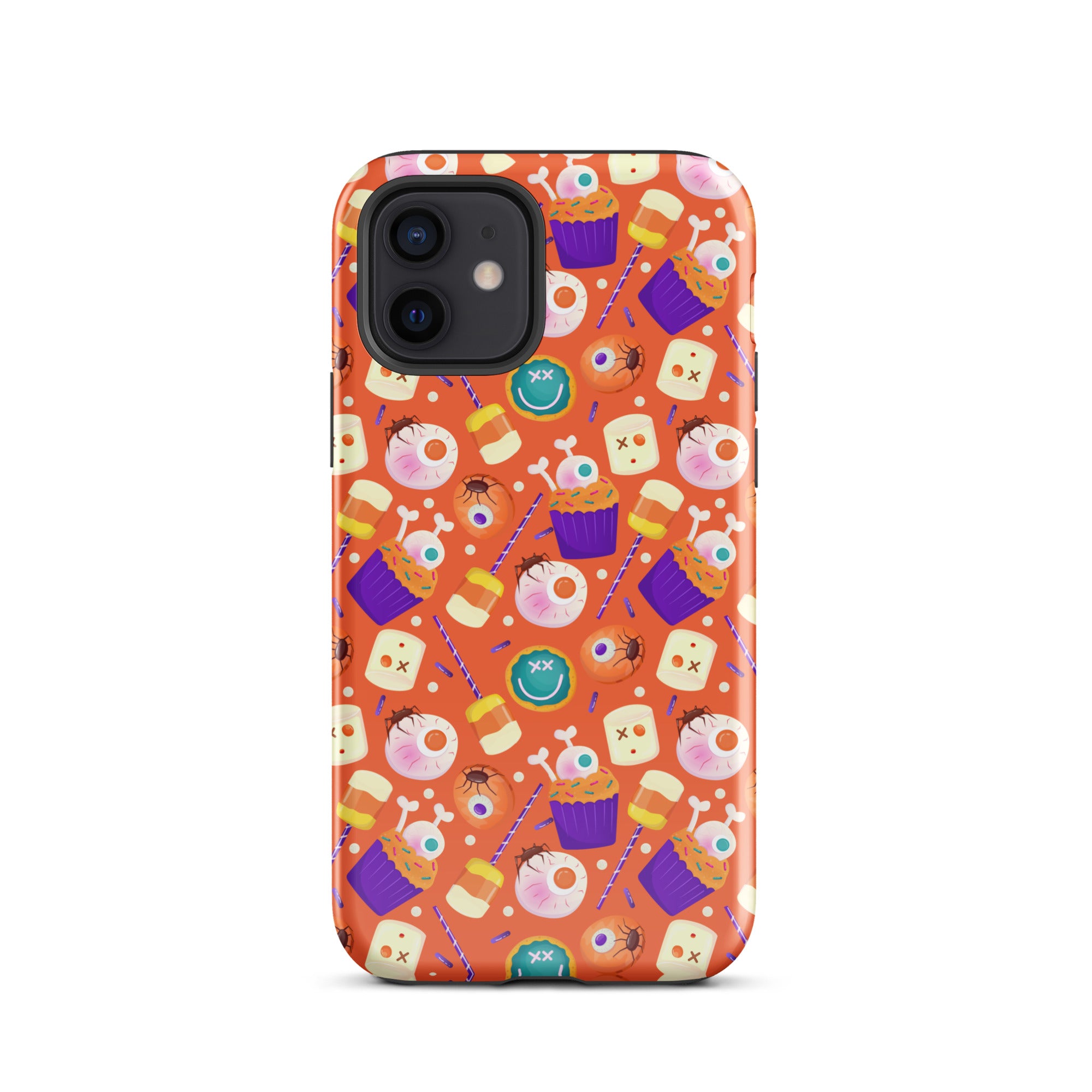 Halloween Trick or Treat Premium Shockproof iPhone Case - Cute Pumpkin Design for iPhone 14/13/12 Pro Max - Perfect for Halloween Parties, Costume Events & Spooky Decorations