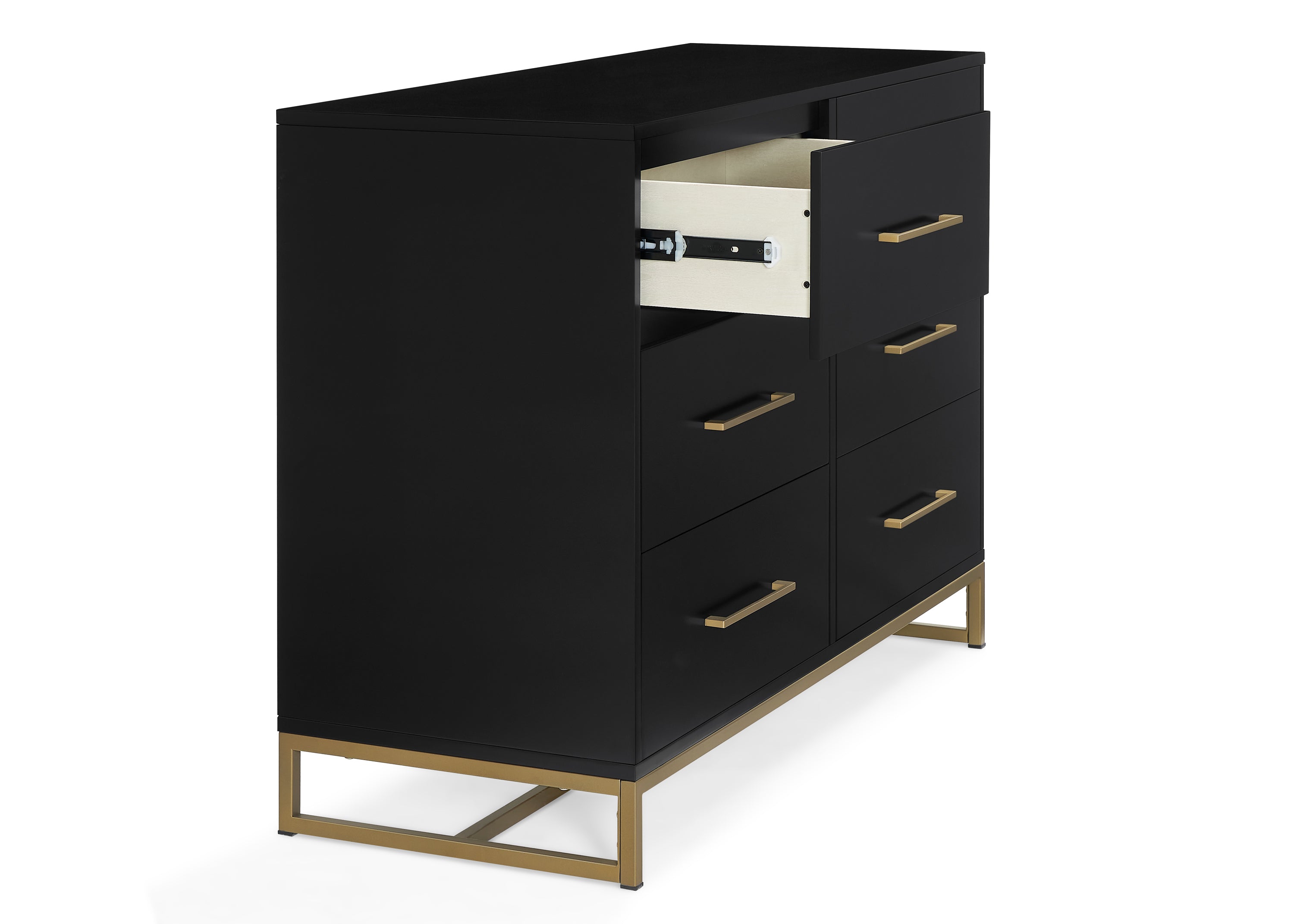 Elegant Jade 6-Drawer Dresser with Interlocking Drawers - Perfect for Bedroom, Nursery, or Dorm Organization & Storage