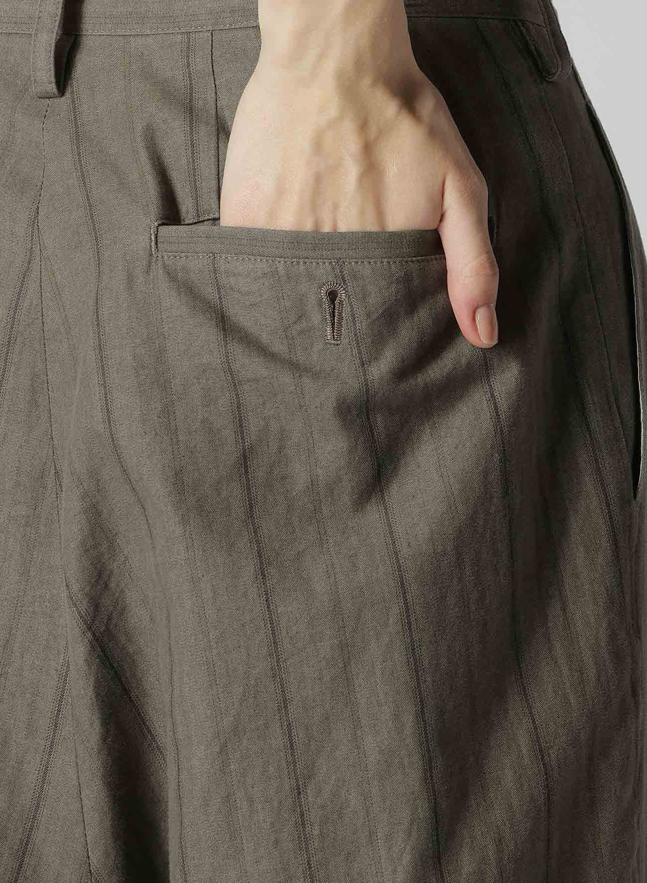 Stylish Cotton Stripe Ink Dyed Double Tuck Tapered Pants for Men & Women - Comfortable Slim Fit Casual Trousers for Office, Travel & Everyday Wear