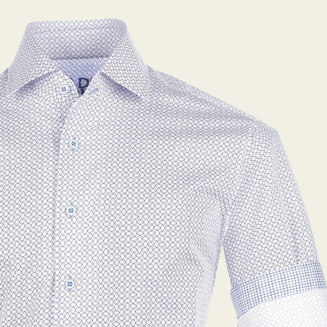 CMW852R Men's Casual Cotton Shirt - Stylish Multi-Pattern Button Down for Everyday Wear | Office, Outing & Date Night Outfit